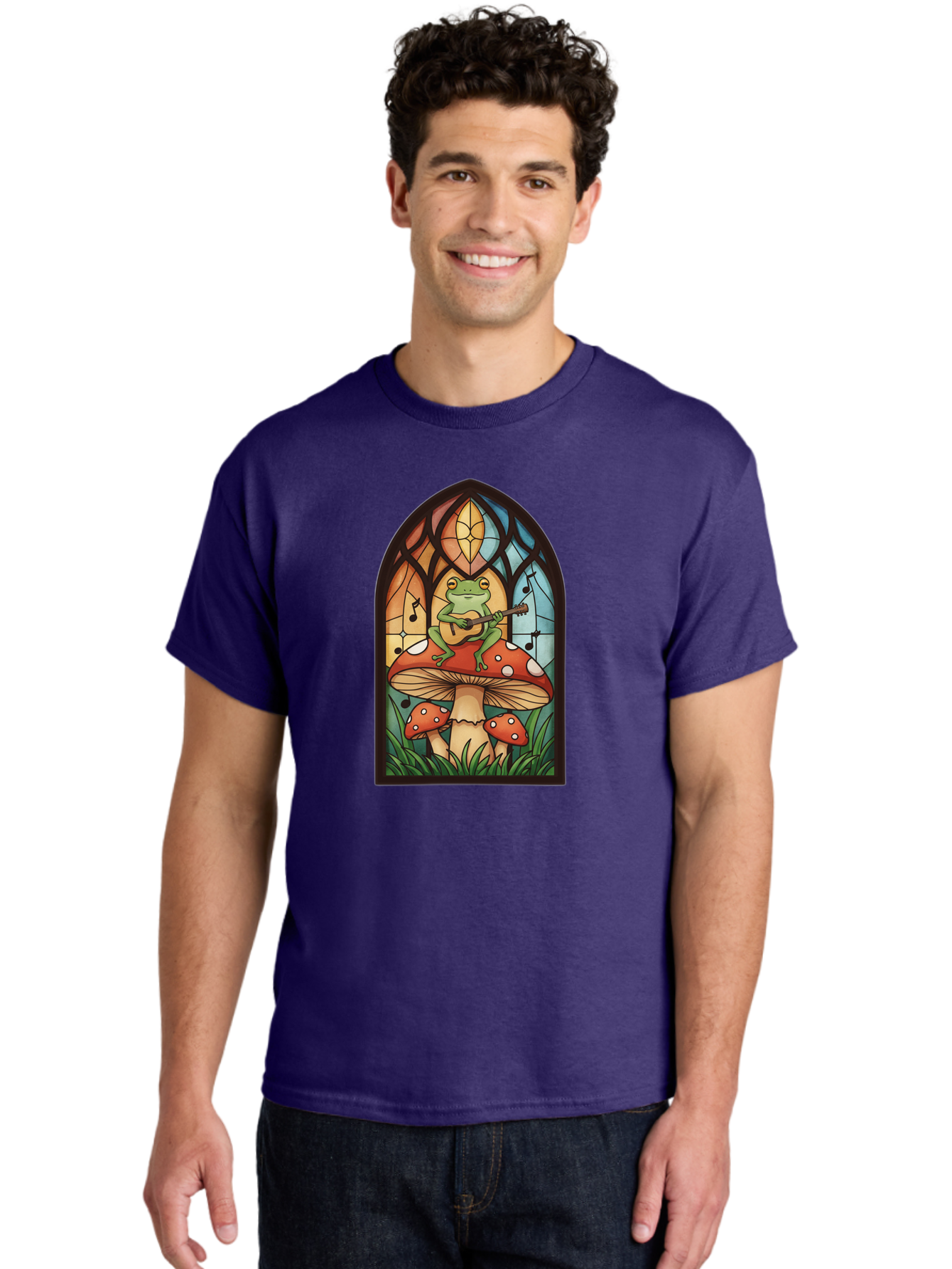 Frog-Playing-Ukulele-1 Men'S Graphic Tee, 100% Cotton, Comfortable Casual Summer Wear, Machine Washable, Vintage Camera, Old Camera, Antique Camera, Black Camera, Classic Photography, Photography Equipment, Nostalgic Device, Film Camera, Bak640