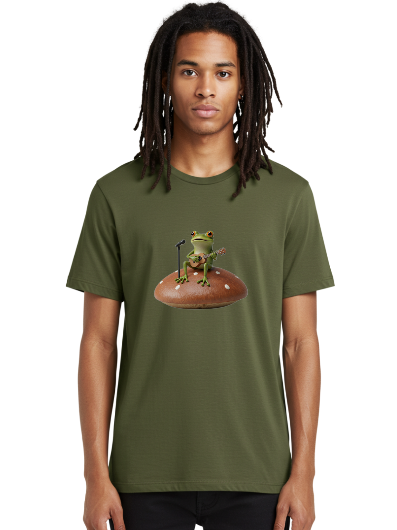 Frog-Playing-Ukulele Men'S Graphic Tee, 100% Cotton, Comfortable Casual Summer Wear, Machine Washable, Vintage Camera, Old Camera, Antique Camera, Black Camera, Classic Photography, Photography Equipment, Nostalgic Device, Film Camera, Bak641