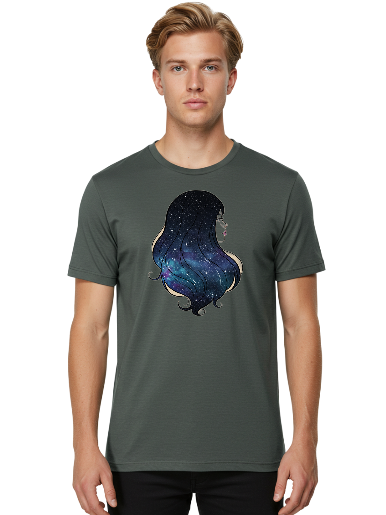 Galaxy-Hair Men'S Graphic Tee, 100% Cotton, Comfortable Casual Summer Wear, Machine Washable, Vintage Camera, Old Camera, Antique Camera, Black Camera, Classic Photography, Photography Equipment, Nostalgic Device, Film Camera, Camera Art Bak650