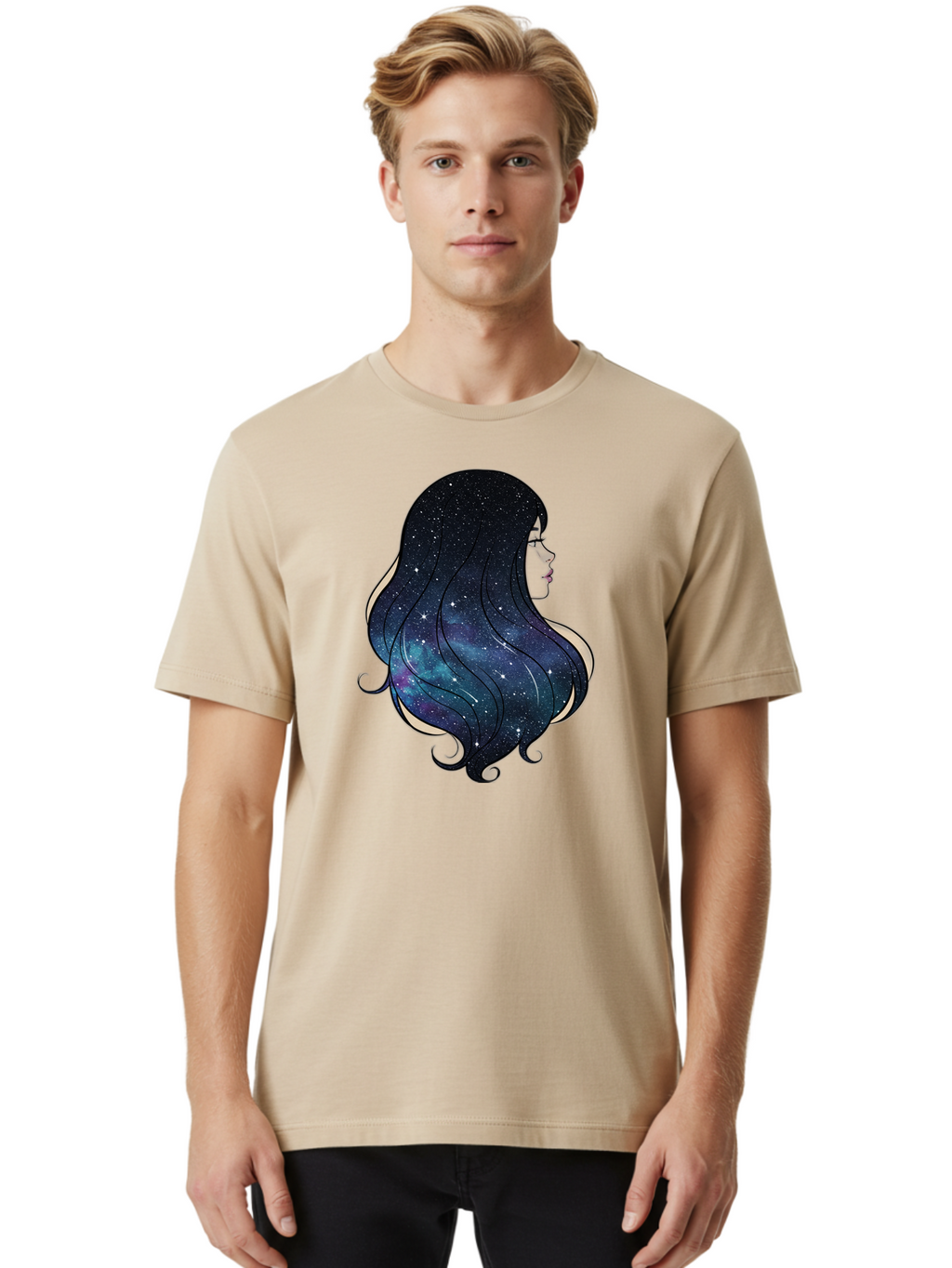 Galaxy-Hair Men'S Graphic Tee, 100% Cotton, Comfortable Casual Summer Wear, Machine Washable, Vintage Camera, Old Camera, Antique Camera, Black Camera, Classic Photography, Photography Equipment, Nostalgic Device, Film Camera, Camera Art Bak650