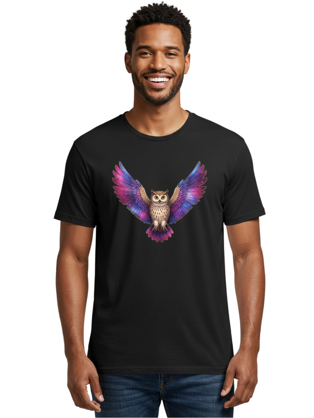 Galaxy-Owl Men'S Graphic Tee, 100% Cotton, Comfortable Casual Summer Wear, Machine Washable, Vintage Camera, Old Camera, Antique Camera, Black Camera, Classic Photography, Photography Equipment, Nostalgic Device, Film Camera, Camera Art Bak654