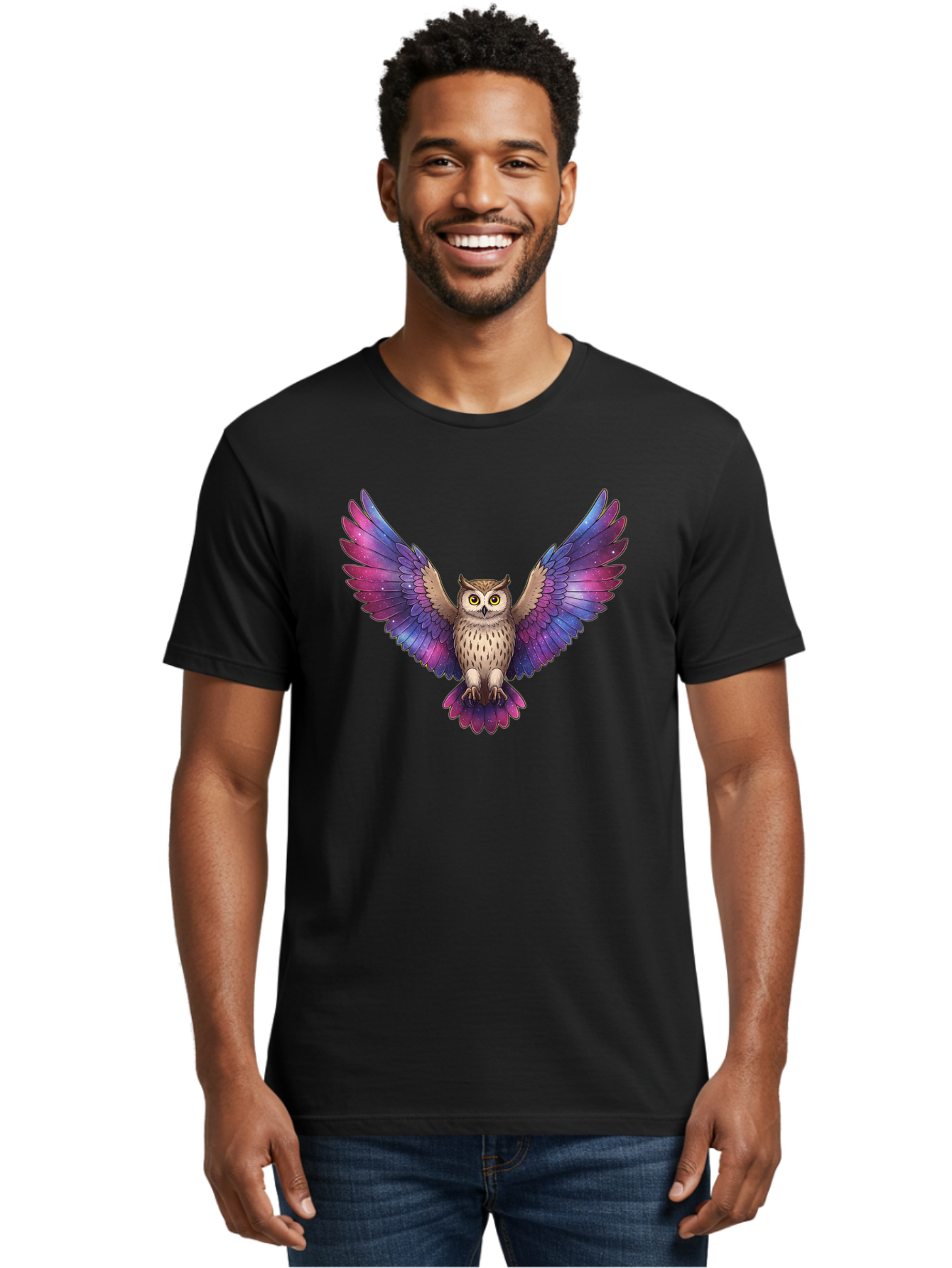 Galaxy-Owl Men'S Graphic Tee, 100% Cotton, Comfortable Casual Summer Wear, Machine Washable, Vintage Camera, Old Camera, Antique Camera, Black Camera, Classic Photography, Photography Equipment, Nostalgic Device, Film Camera, Camera Art Bak654