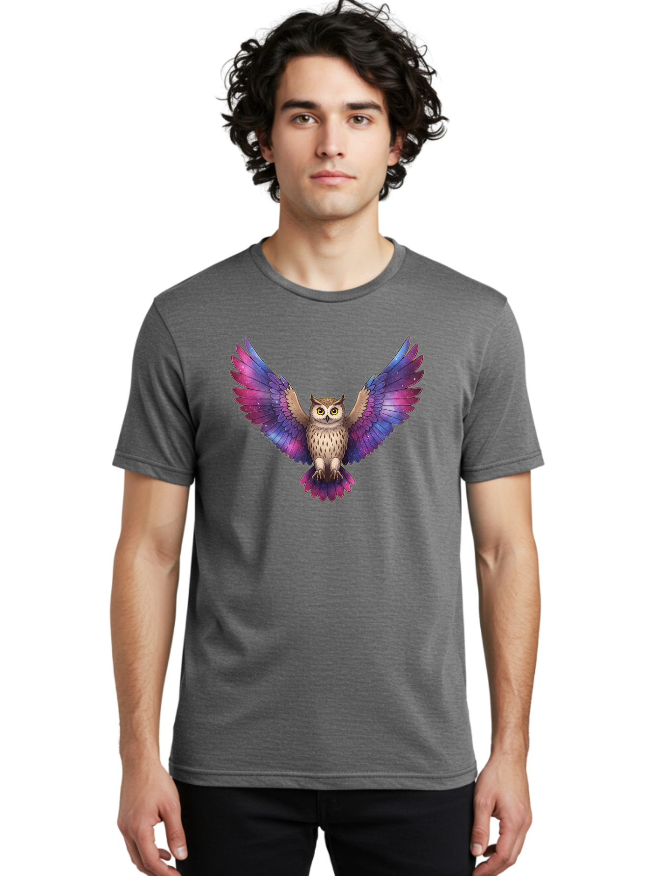 Galaxy-Owl Men'S Graphic Tee, 100% Cotton, Comfortable Casual Summer Wear, Machine Washable, Vintage Camera, Old Camera, Antique Camera, Black Camera, Classic Photography, Photography Equipment, Nostalgic Device, Film Camera, Camera Art Bak654