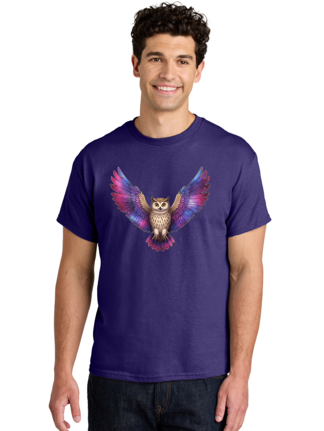 Galaxy-Owl Men'S Graphic Tee, 100% Cotton, Comfortable Casual Summer Wear, Machine Washable, Vintage Camera, Old Camera, Antique Camera, Black Camera, Classic Photography, Photography Equipment, Nostalgic Device, Film Camera, Camera Art Bak654