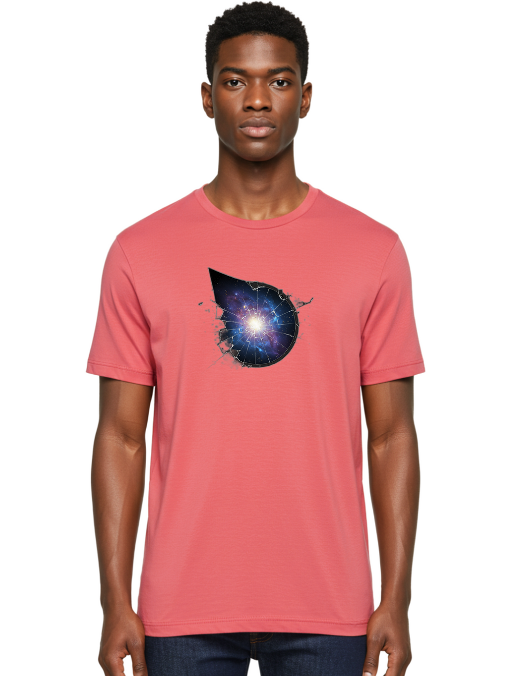 Galaxy-Water-Drop Men'S Graphic Tee, 100% Cotton, Comfortable Casual Summer Wear, Machine Washable, Vintage Camera, Old Camera, Antique Camera, Black Camera, Classic Photography, Photography Equipment, Nostalgic Device, Film Camera, Camera Art Bak655