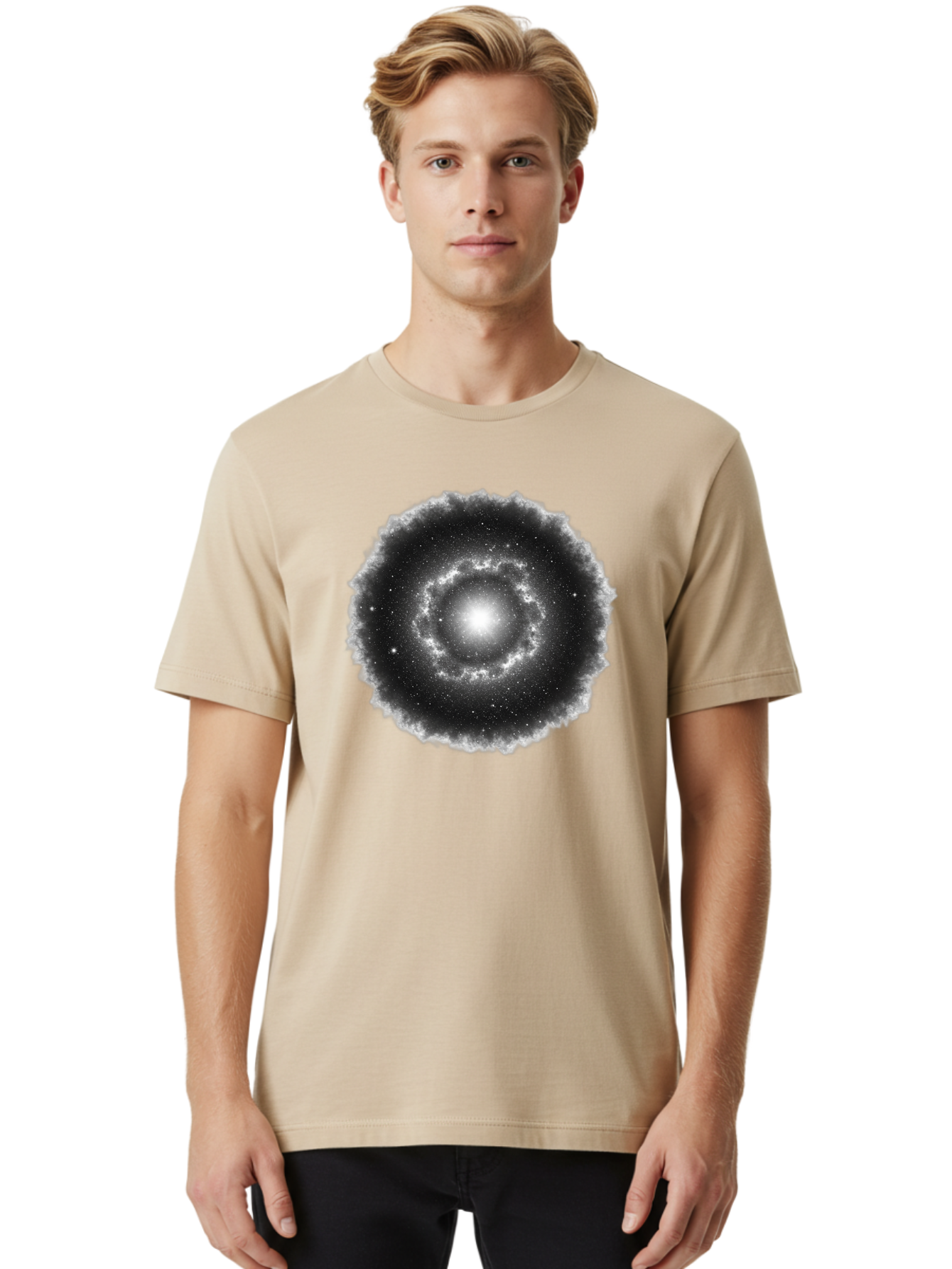 Galaxy Men'S Graphic Tee, 100% Cotton, Comfortable Casual Summer Wear, Machine Washable, Vintage Camera, Old Camera, Antique Camera, Black Camera, Classic Photography, Photography Equipment, Nostalgic Device, Film Camera, Camera Art Bak656