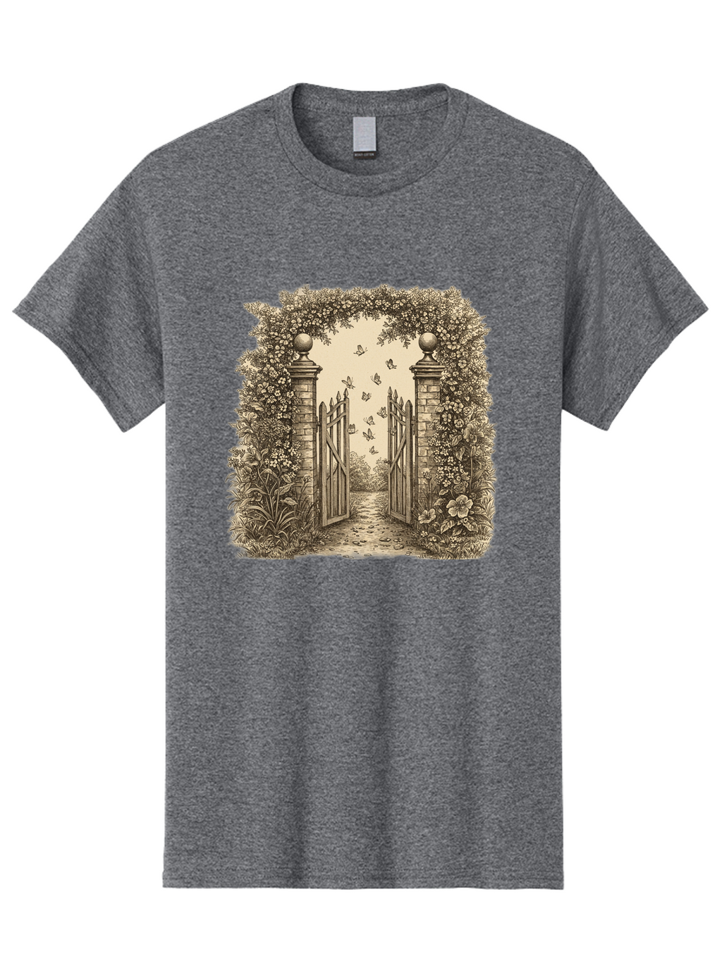 Garden-Gate Men'S Graphic Tee, 100% Cotton, Comfortable Casual Summer Wear, Machine Washable, Vintage Camera, Old Camera, Antique Camera, Black Camera, Classic Photography, Photography Equipment, Nostalgic Device, Film Camera, Camera Art Bak657