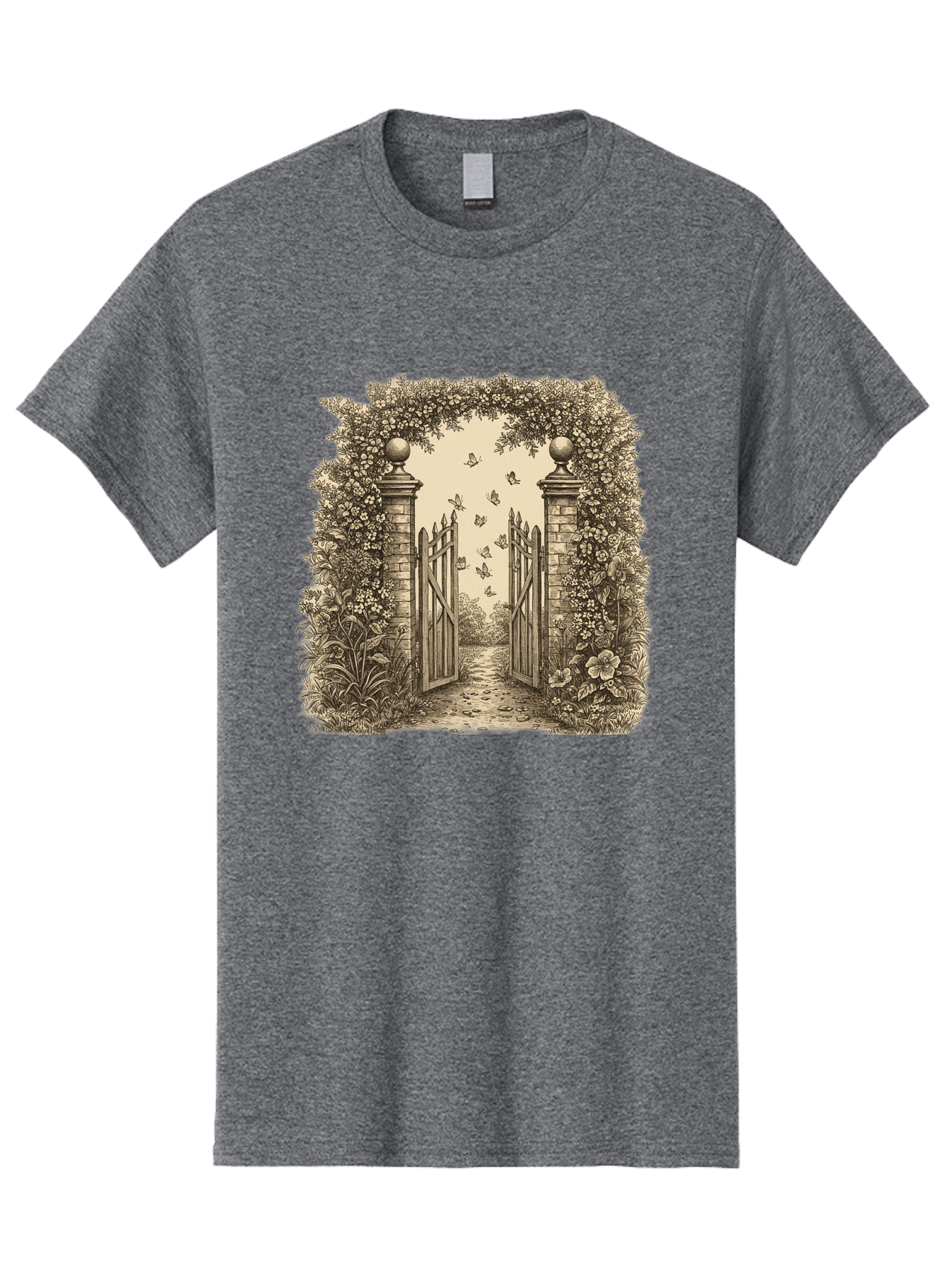 Garden-Gate Men'S Graphic Tee, 100% Cotton, Comfortable Casual Summer Wear, Machine Washable, Vintage Camera, Old Camera, Antique Camera, Black Camera, Classic Photography, Photography Equipment, Nostalgic Device, Film Camera, Camera Art Bak657