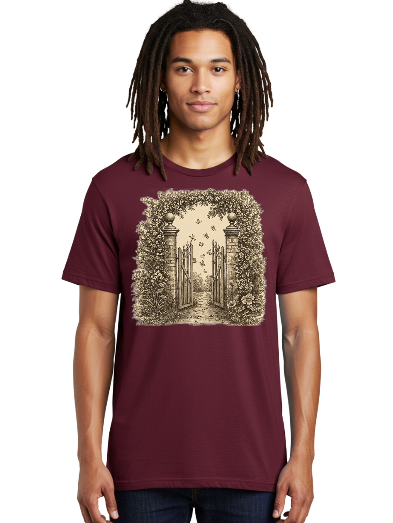 Garden-Gate Men'S Graphic Tee, 100% Cotton, Comfortable Casual Summer Wear, Machine Washable, Vintage Camera, Old Camera, Antique Camera, Black Camera, Classic Photography, Photography Equipment, Nostalgic Device, Film Camera, Camera Art Bak657