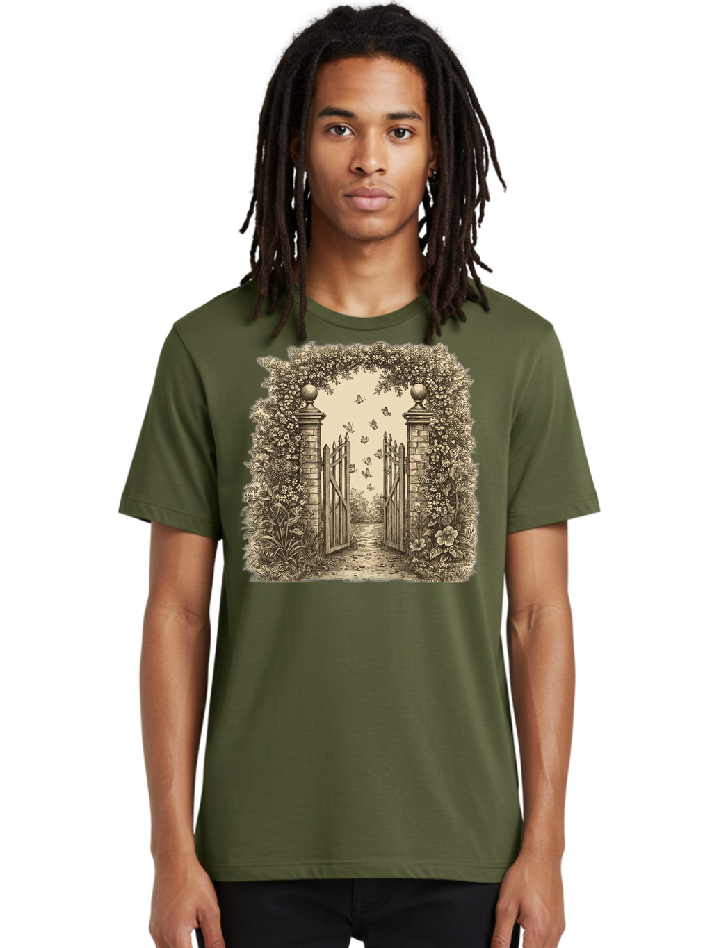Garden-Gate Men'S Graphic Tee, 100% Cotton, Comfortable Casual Summer Wear, Machine Washable, Vintage Camera, Old Camera, Antique Camera, Black Camera, Classic Photography, Photography Equipment, Nostalgic Device, Film Camera, Camera Art Bak657