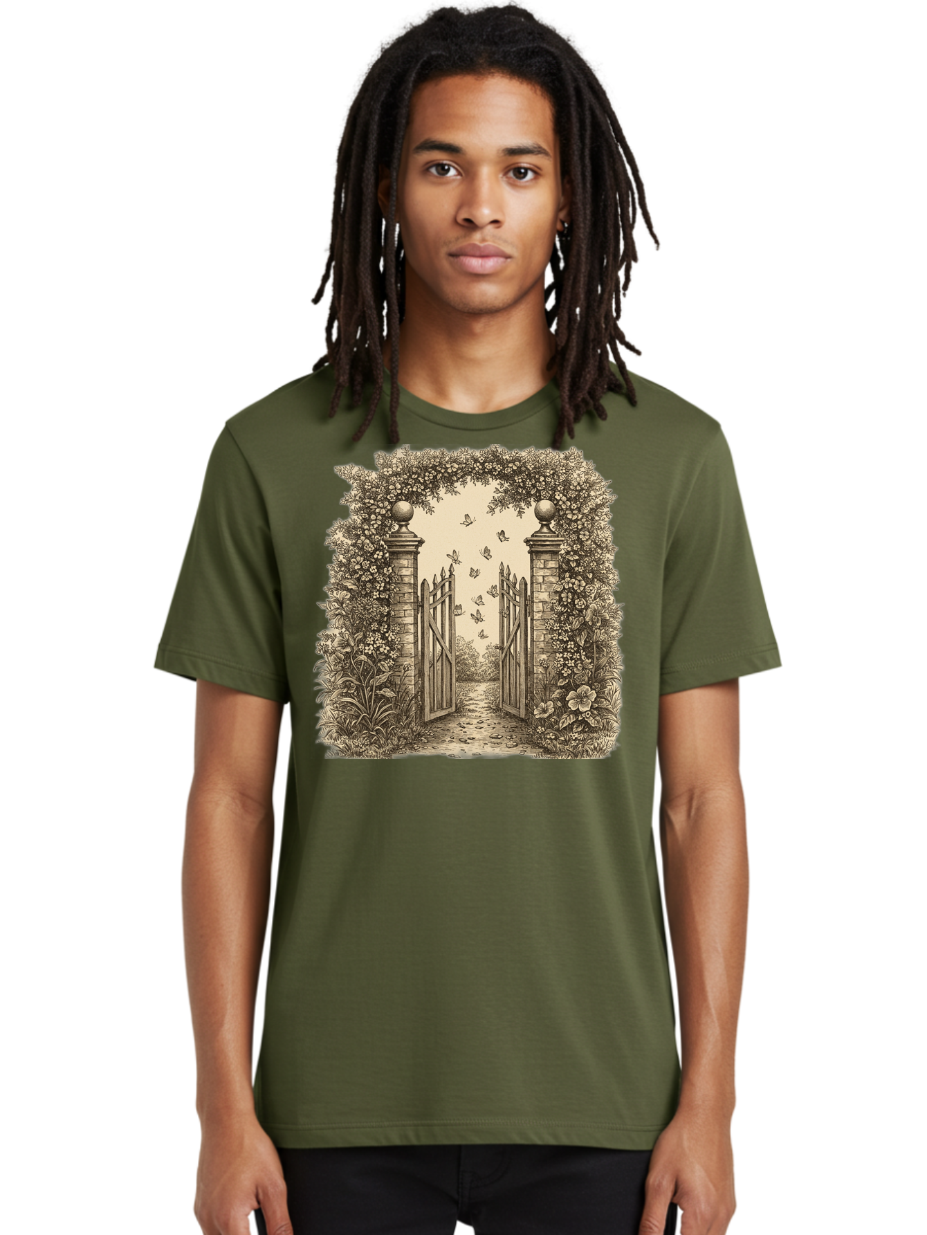 Garden-Gate Men'S Graphic Tee, 100% Cotton, Comfortable Casual Summer Wear, Machine Washable, Vintage Camera, Old Camera, Antique Camera, Black Camera, Classic Photography, Photography Equipment, Nostalgic Device, Film Camera, Camera Art Bak657