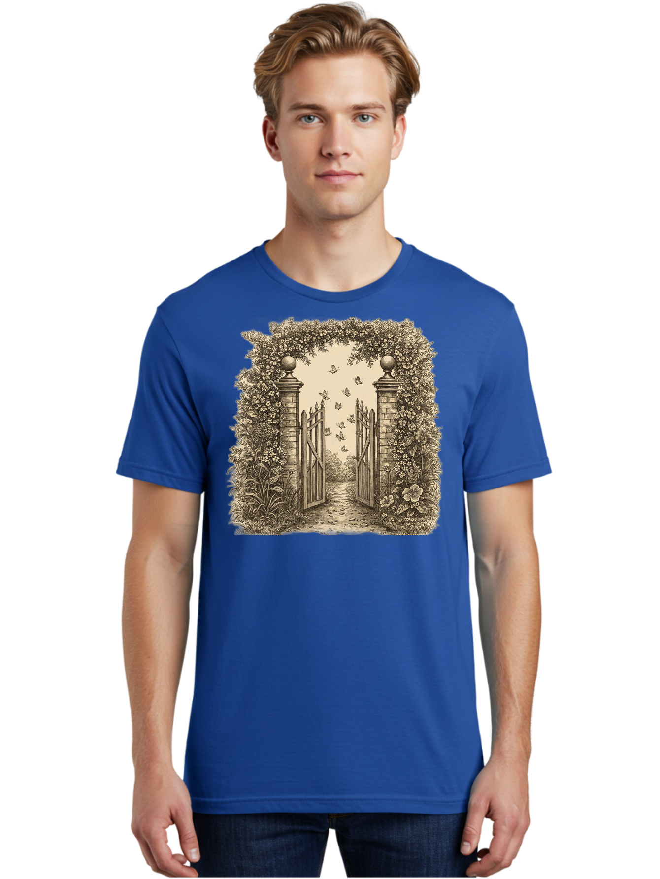 Garden-Gate Men'S Graphic Tee, 100% Cotton, Comfortable Casual Summer Wear, Machine Washable, Vintage Camera, Old Camera, Antique Camera, Black Camera, Classic Photography, Photography Equipment, Nostalgic Device, Film Camera, Camera Art Bak657