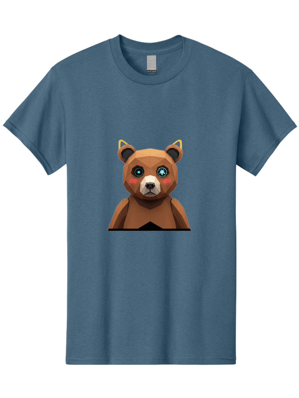 Geometric-Bear Men'S Graphic Tee, 100% Cotton, Comfortable Casual Summer Wear, Machine Washable, Vintage Camera, Old Camera, Antique Camera, Black Camera, Classic Photography, Photography Equipment, Nostalgic Device, Film Camera, Camera Art Bak658