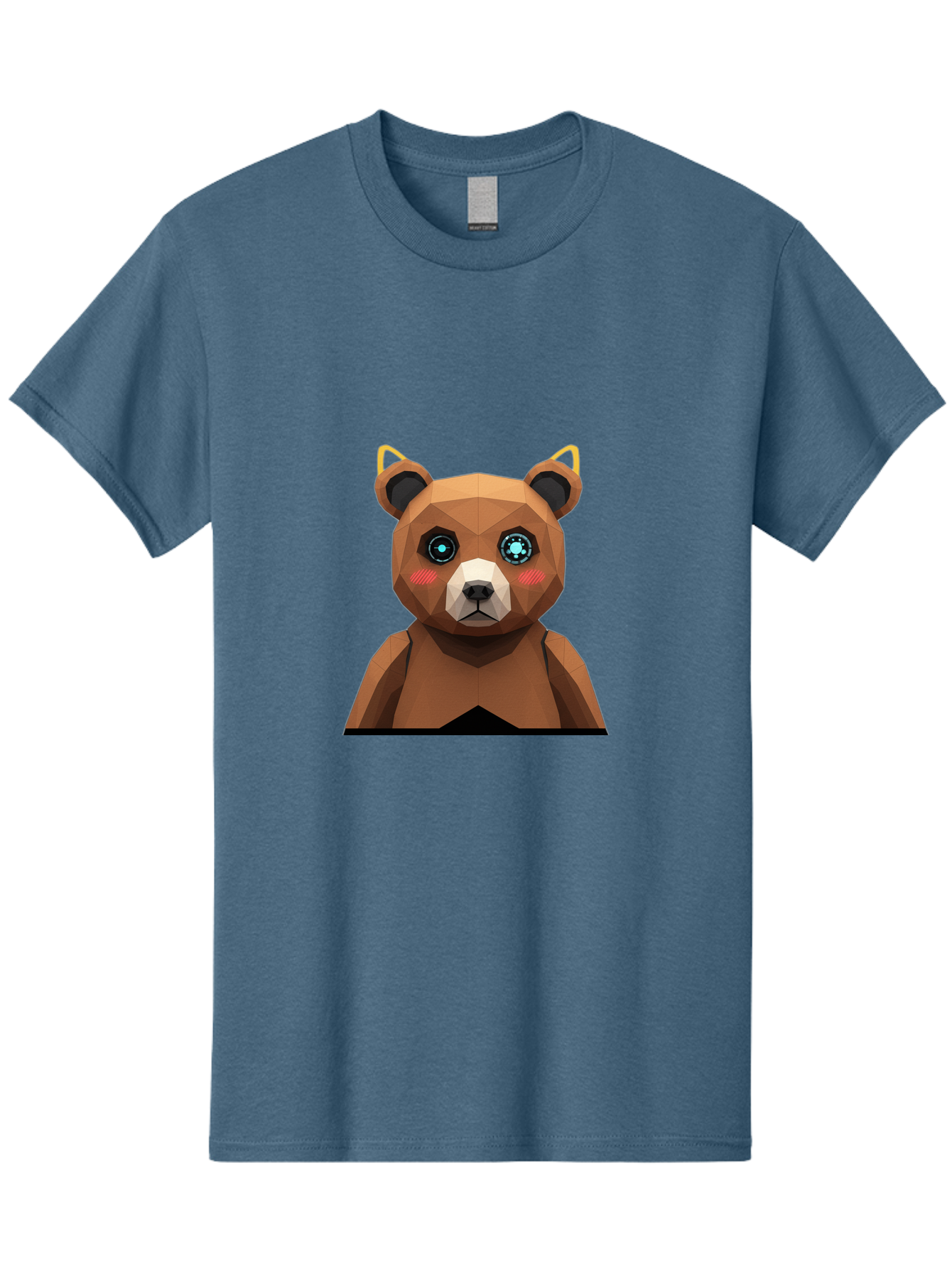 Geometric-Bear Men'S Graphic Tee, 100% Cotton, Comfortable Casual Summer Wear, Machine Washable, Vintage Camera, Old Camera, Antique Camera, Black Camera, Classic Photography, Photography Equipment, Nostalgic Device, Film Camera, Camera Art Bak658
