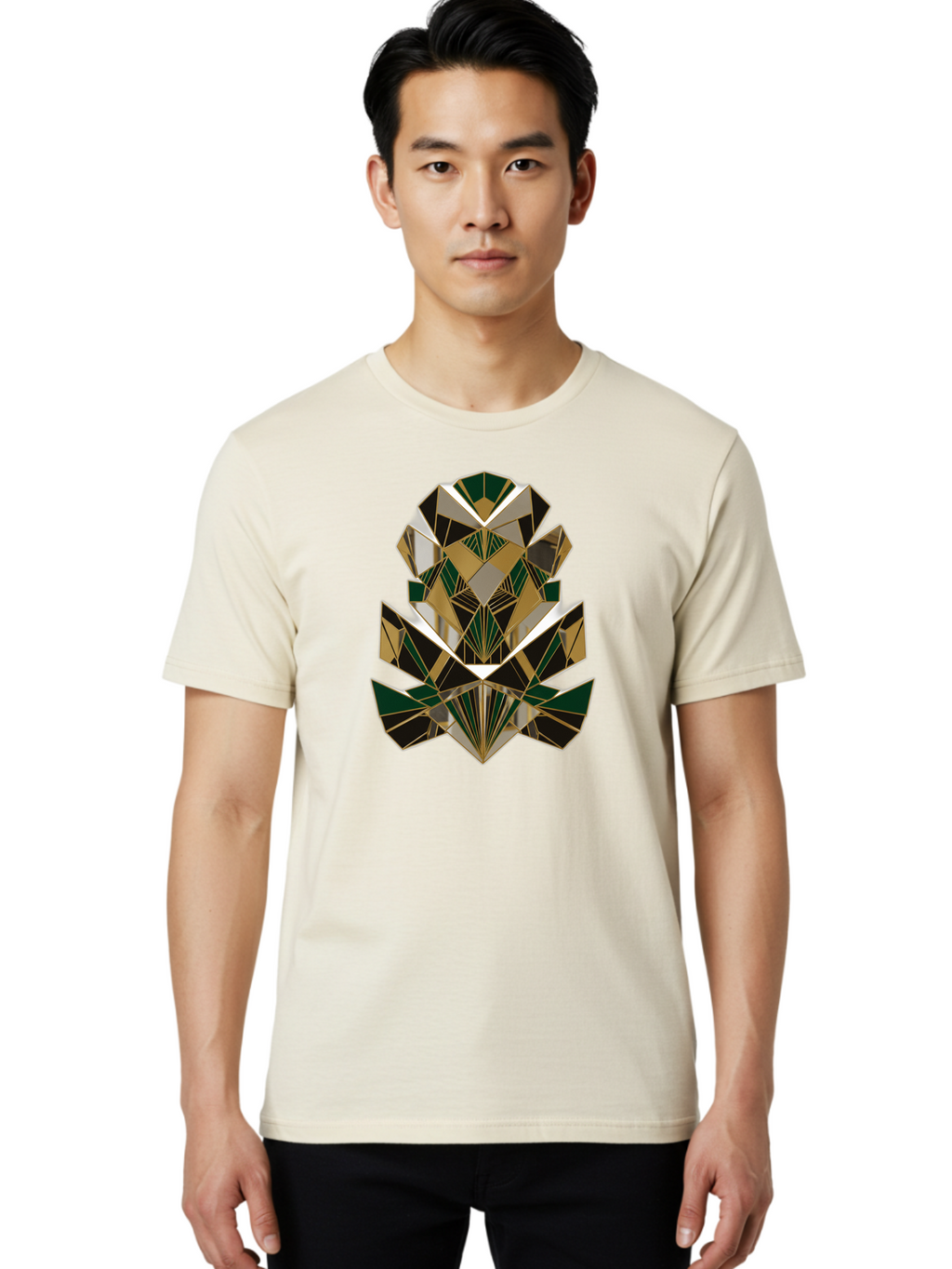 Geometric-Pinecone Men'S Graphic Tee, 100% Cotton, Comfortable Casual Summer Wear, Machine Washable, Vintage Camera, Old Camera, Antique Camera, Black Camera, Classic Photography, Photography Equipment, Nostalgic Device, Film Camera, Bak659