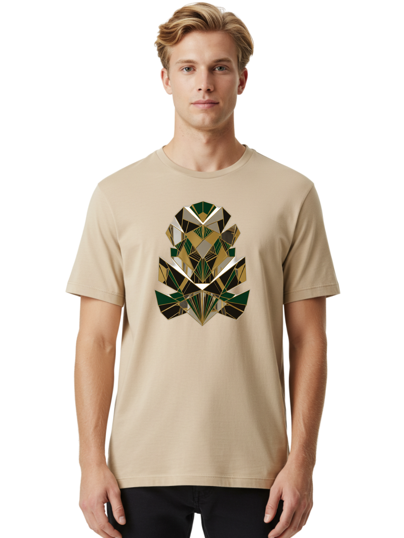 Geometric-Pinecone Men'S Graphic Tee, 100% Cotton, Comfortable Casual Summer Wear, Machine Washable, Vintage Camera, Old Camera, Antique Camera, Black Camera, Classic Photography, Photography Equipment, Nostalgic Device, Film Camera, Bak659