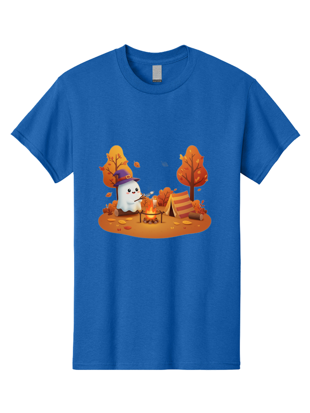 Ghost-Camping-1 Men'S Graphic Tee, 100% Cotton, Comfortable Casual Summer Wear, Machine Washable, Vintage Camera, Old Camera, Antique Camera, Black Camera, Classic Photography, Photography Equipment, Nostalgic Device, Film Camera, Camera Art Bak660