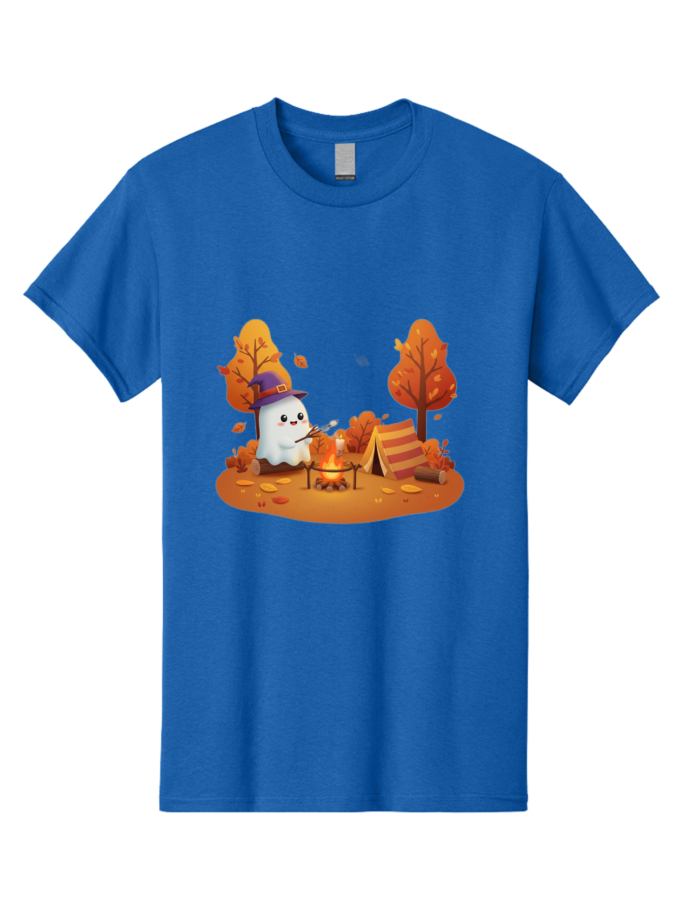Ghost-Camping-1 Men'S Graphic Tee, 100% Cotton, Comfortable Casual Summer Wear, Machine Washable, Vintage Camera, Old Camera, Antique Camera, Black Camera, Classic Photography, Photography Equipment, Nostalgic Device, Film Camera, Camera Art Bak660