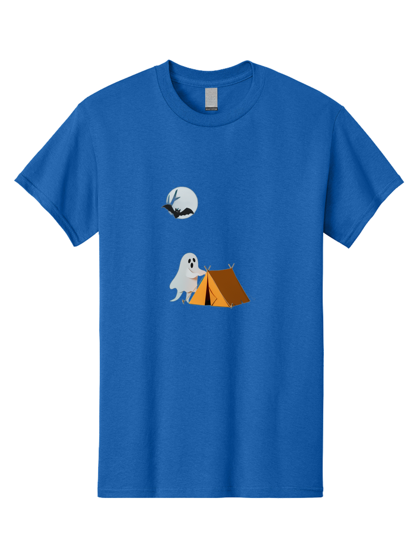 Ghost-Camping-3 Men'S Graphic Tee, 100% Cotton, Comfortable Casual Summer Wear, Machine Washable, Vintage Camera, Old Camera, Antique Camera, Black Camera, Classic Photography, Photography Equipment, Nostalgic Device, Film Camera, Camera Art Bak662