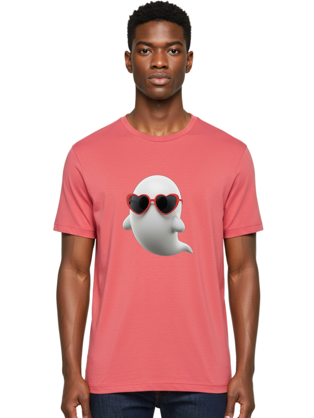 Ghost-Emoji Men'S Graphic Tee, 100% Cotton, Comfortable Casual Summer Wear, Machine Washable, Vintage Camera, Old Camera, Antique Camera, Black Camera, Classic Photography, Photography Equipment, Nostalgic Device, Film Camera, Camera Art Bak664