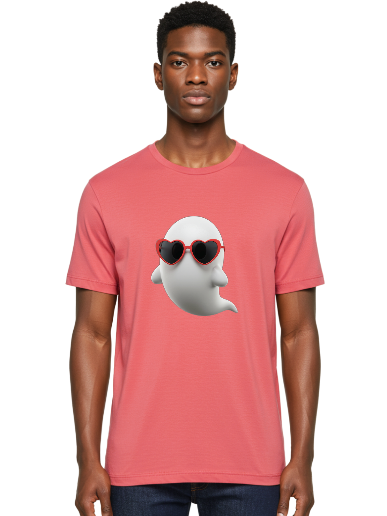 Ghost-Emoji Men'S Graphic Tee, 100% Cotton, Comfortable Casual Summer Wear, Machine Washable, Vintage Camera, Old Camera, Antique Camera, Black Camera, Classic Photography, Photography Equipment, Nostalgic Device, Film Camera, Camera Art Bak664