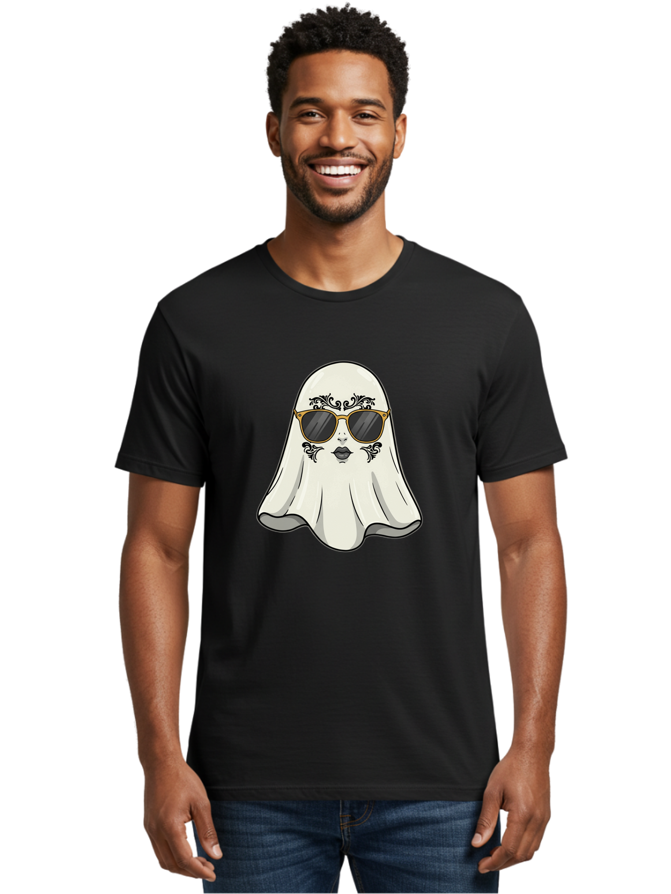 Ghost-Girl Men'S Graphic Tee, 100% Cotton, Comfortable Casual Summer Wear, Machine Washable, Vintage Camera, Old Camera, Antique Camera, Black Camera, Classic Photography, Photography Equipment, Nostalgic Device, Film Camera, Camera Art Bak665
