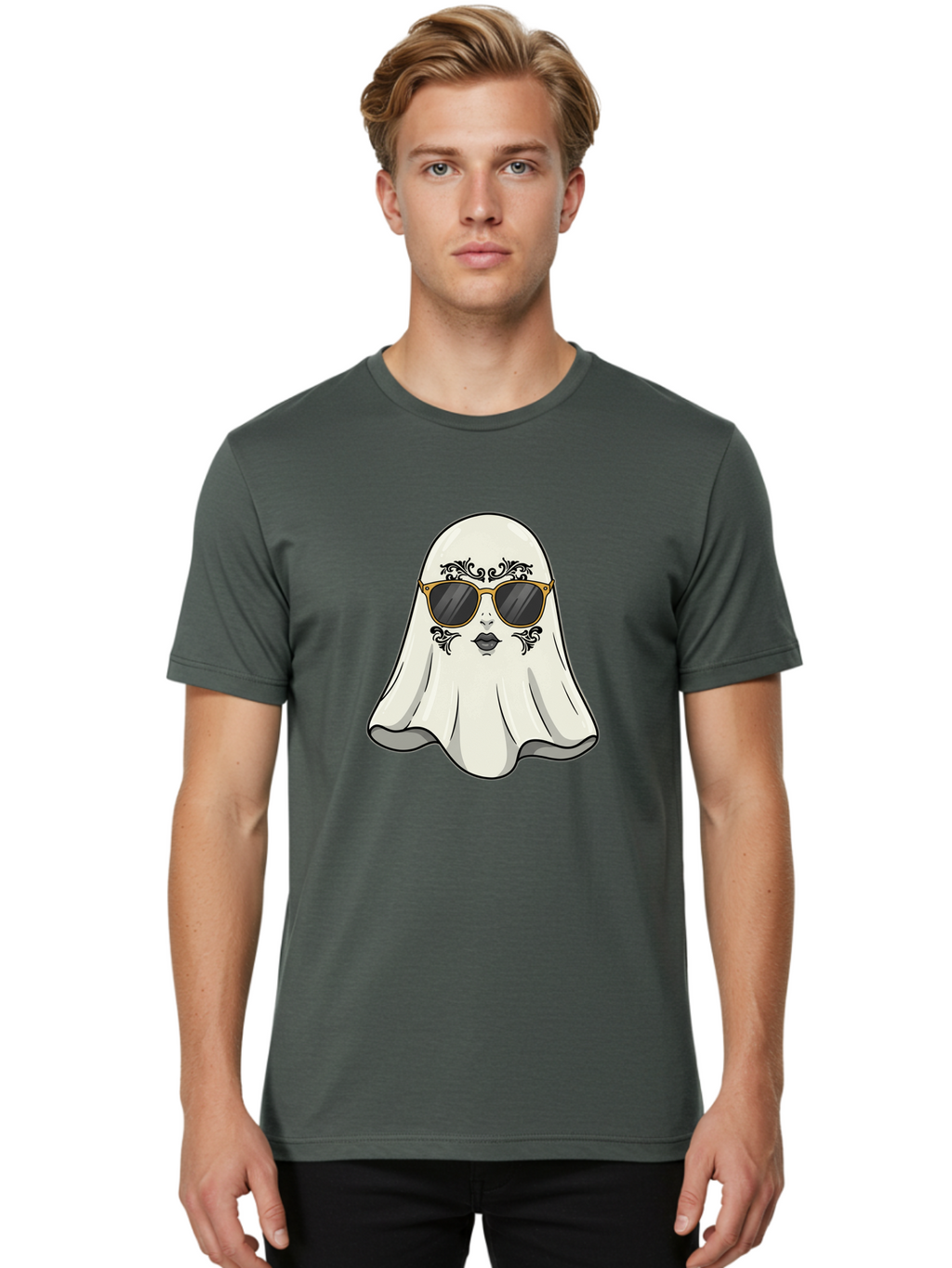Ghost-Girl Men'S Graphic Tee, 100% Cotton, Comfortable Casual Summer Wear, Machine Washable, Vintage Camera, Old Camera, Antique Camera, Black Camera, Classic Photography, Photography Equipment, Nostalgic Device, Film Camera, Camera Art Bak665