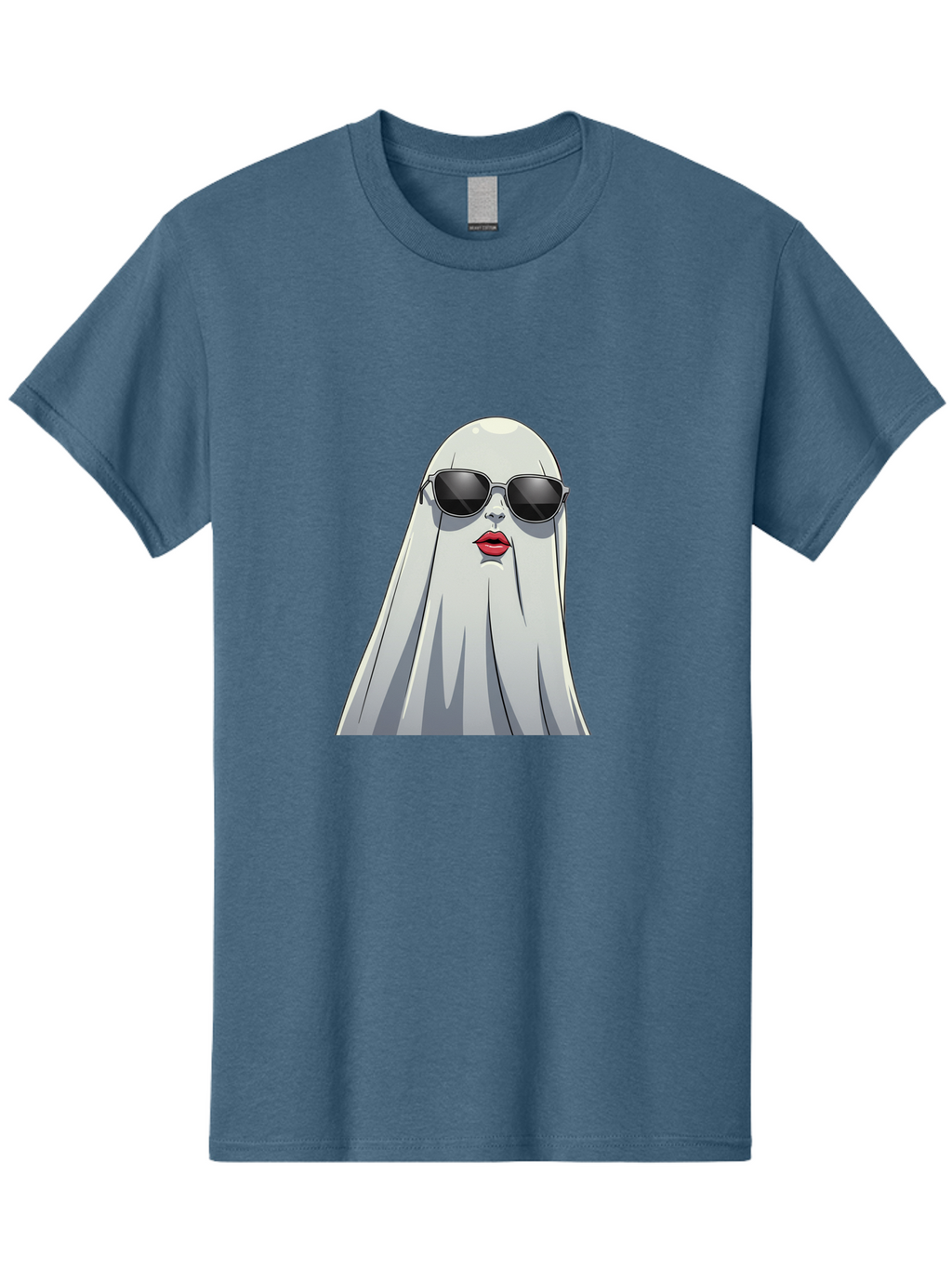 Ghost-In-Sunglasses Men'S Graphic Tee, 100% Cotton, Comfortable Casual Summer Wear, Machine Washable, Vintage Camera, Old Camera, Antique Camera, Black Camera, Classic Photography, Photography Equipment, Nostalgic Device, Film Camera, Bak667