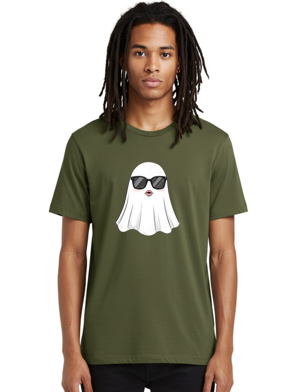 Ghost-Sunglasses-2 Men'S Graphic Tee, 100% Cotton, Comfortable Casual Summer Wear, Machine Washable, Vintage Camera, Old Camera, Antique Camera, Black Camera, Classic Photography, Photography Equipment, Nostalgic Device, Film Camera, Bak669