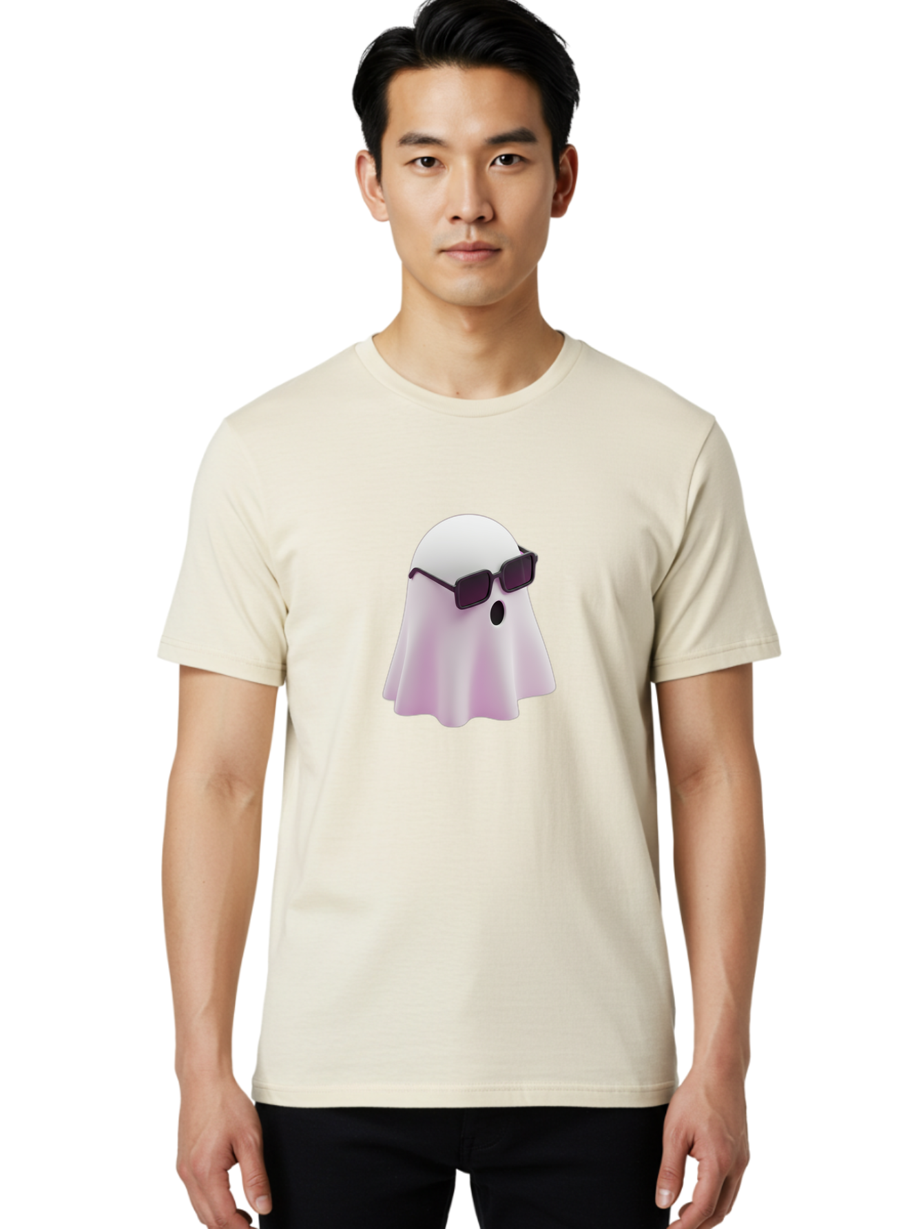 Ghost-Sunglasses-3 Men'S Graphic Tee, 100% Cotton, Comfortable Casual Summer Wear, Machine Washable, Vintage Camera, Old Camera, Antique Camera, Black Camera, Classic Photography, Photography Equipment, Nostalgic Device, Film Camera, Bak670