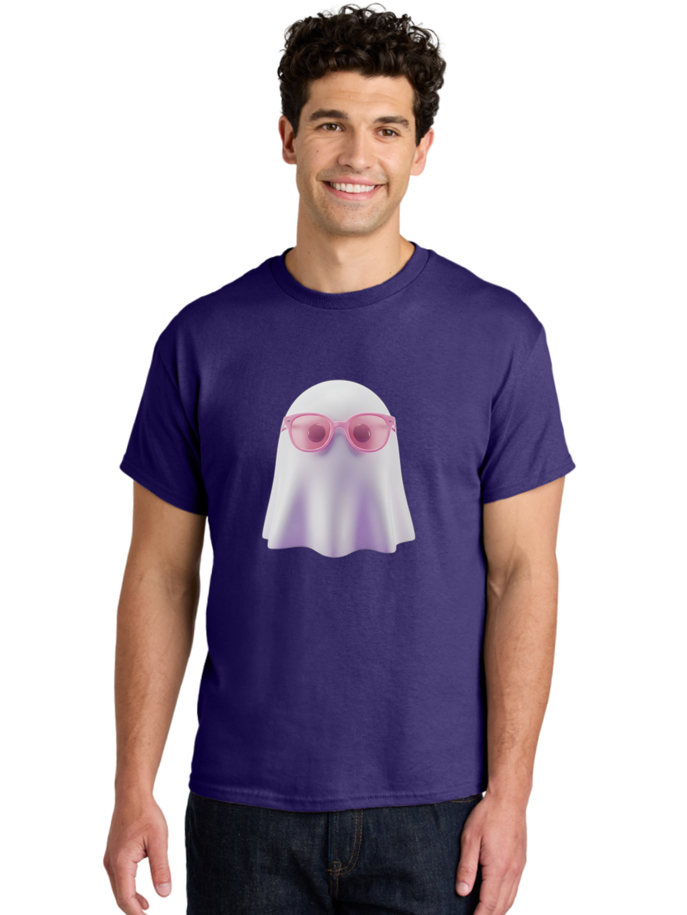 Ghost-With-Shades Men'S Graphic Tee, 100% Cotton, Comfortable Casual Summer Wear, Machine Washable, Vintage Camera, Old Camera, Antique Camera, Black Camera, Classic Photography, Photography Equipment, Nostalgic Device, Film Camera, Camera Art Bak678