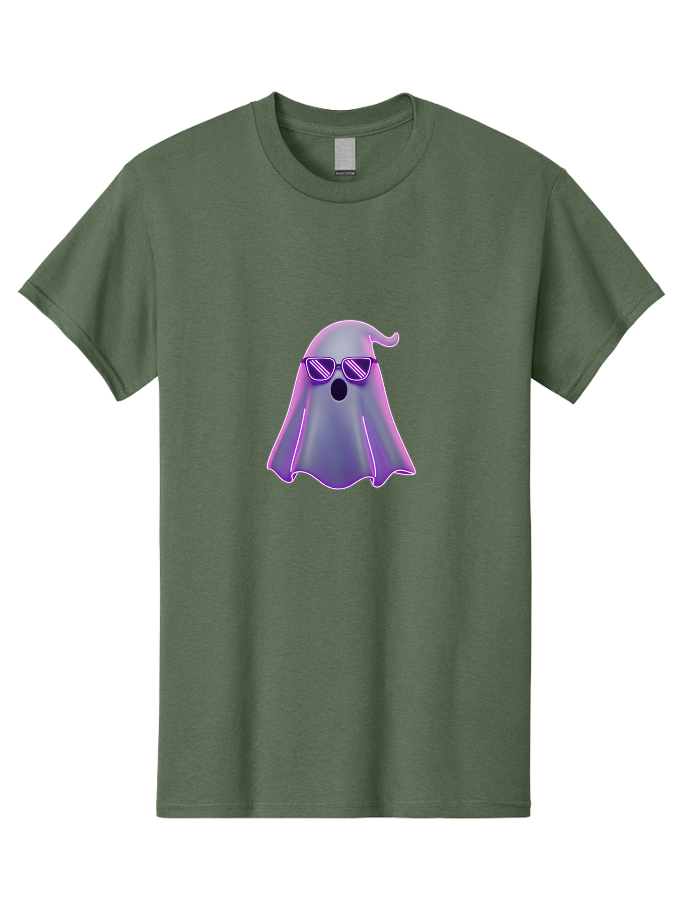 Ghost-With-Sunglasses-2 Men'S Graphic Tee, 100% Cotton, Comfortable Casual Summer Wear, Machine Washable, Vintage Camera, Old Camera, Antique Camera, Black Camera, Classic Photography, Photography Equipment, Nostalgic Device, Film Camera, Bak680