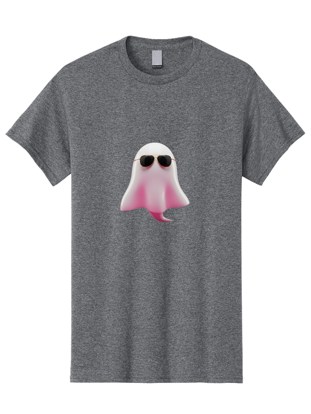 Ghost-With-Sunglasses Men'S Graphic Tee, 100% Cotton, Comfortable Casual Summer Wear, Machine Washable, Vintage Camera, Old Camera, Antique Camera, Black Camera, Classic Photography, Photography Equipment, Nostalgic Device, Film Camera, Bak682