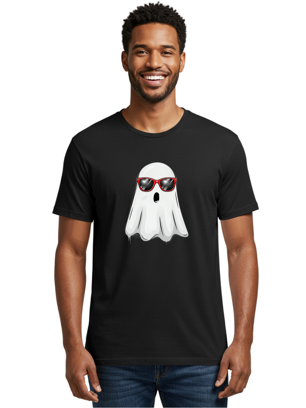Ghost Men'S Graphic Tee, 100% Cotton, Comfortable Casual Summer Wear, Machine Washable, Vintage Camera, Old Camera, Antique Camera, Black Camera, Classic Photography, Photography Equipment, Nostalgic Device, Film Camera, Camera Art Bak683