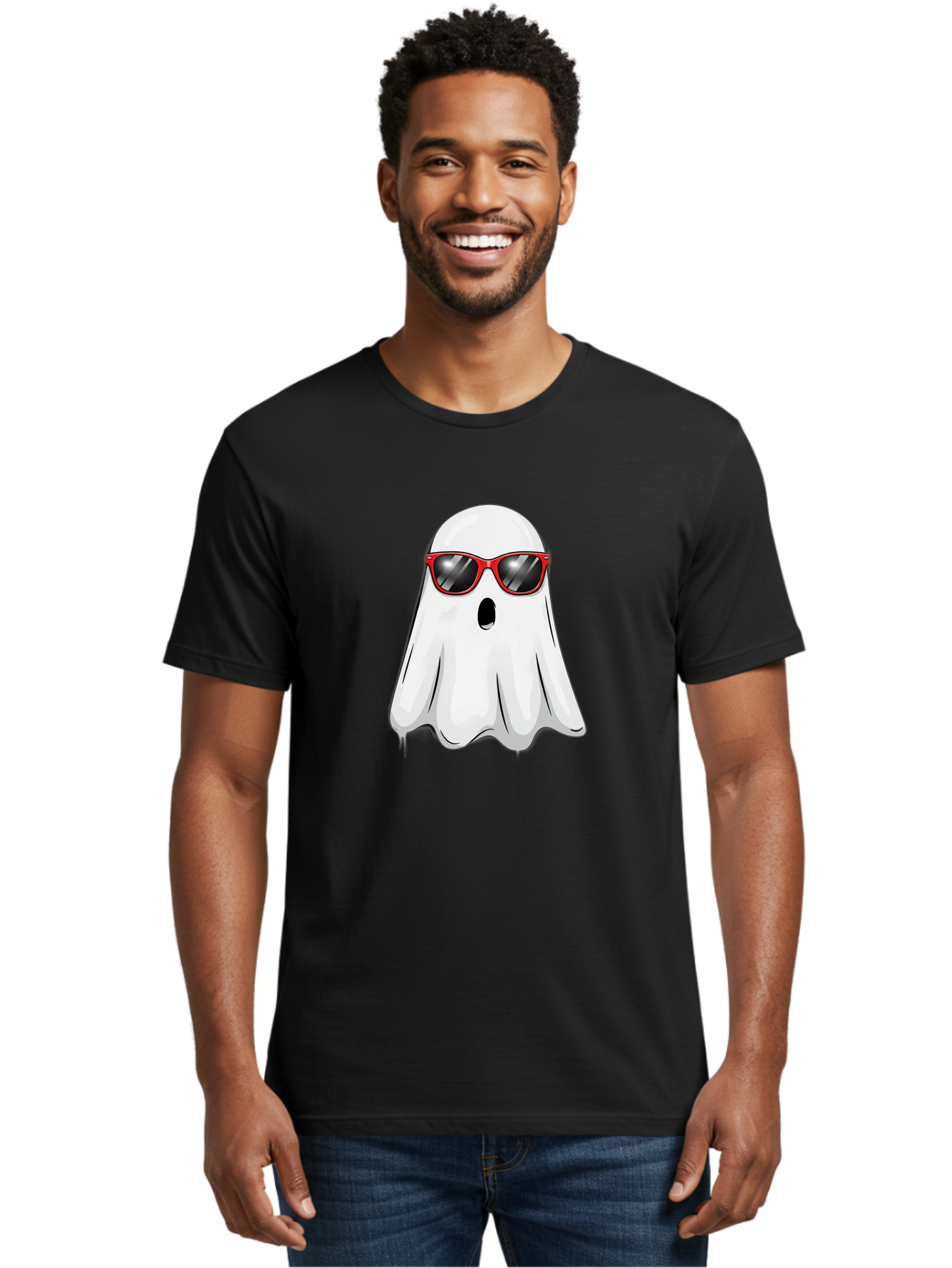 Ghost Men'S Graphic Tee, 100% Cotton, Comfortable Casual Summer Wear, Machine Washable, Vintage Camera, Old Camera, Antique Camera, Black Camera, Classic Photography, Photography Equipment, Nostalgic Device, Film Camera, Camera Art Bak683