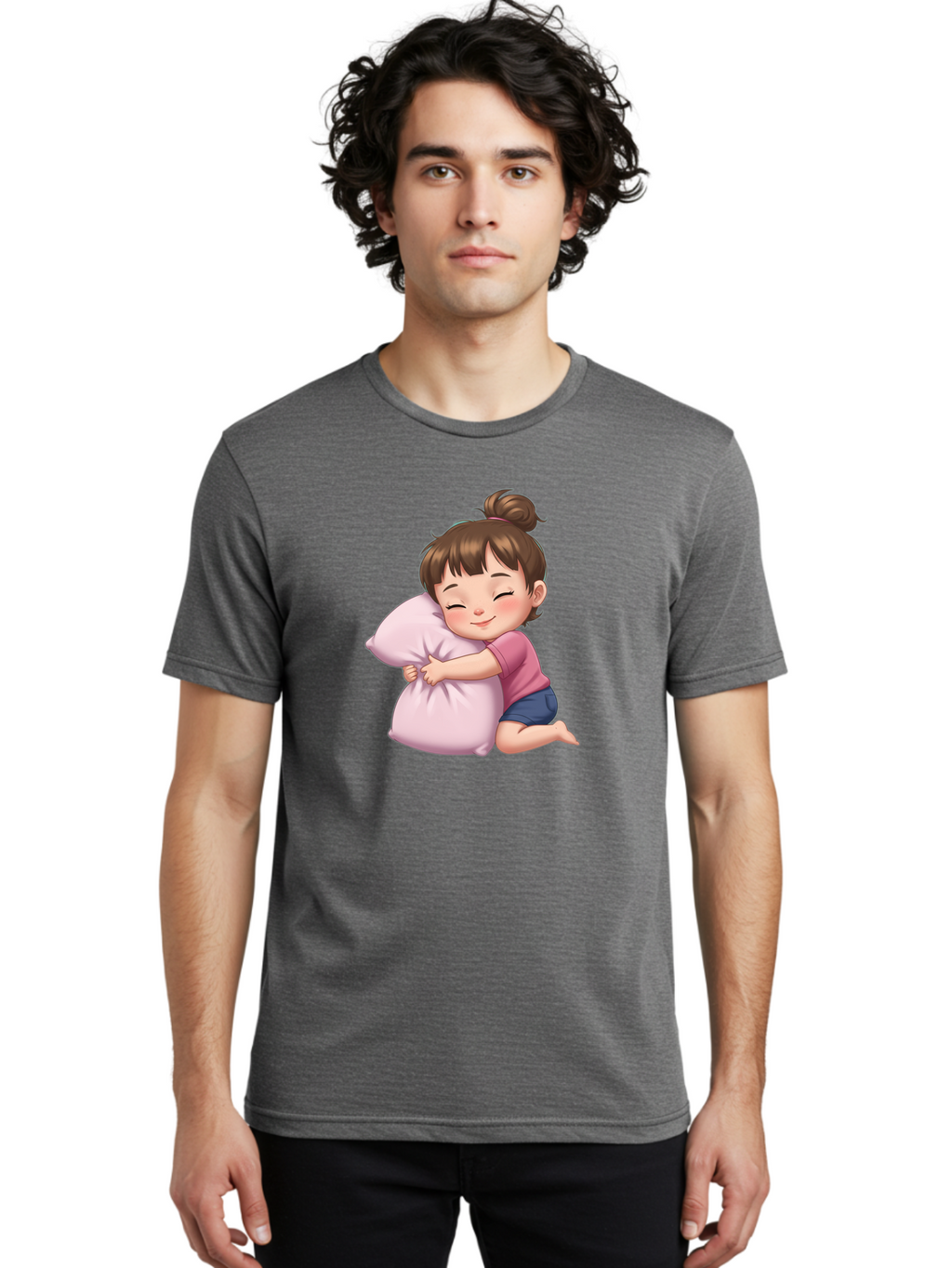 Girl-Hugging-Pillow Men'S Graphic Tee, 100% Cotton, Comfortable Casual Summer Wear, Machine Washable, Vintage Camera, Old Camera, Antique Camera, Black Camera, Classic Photography, Photography Equipment, Nostalgic Device, Film Camera, Bak687