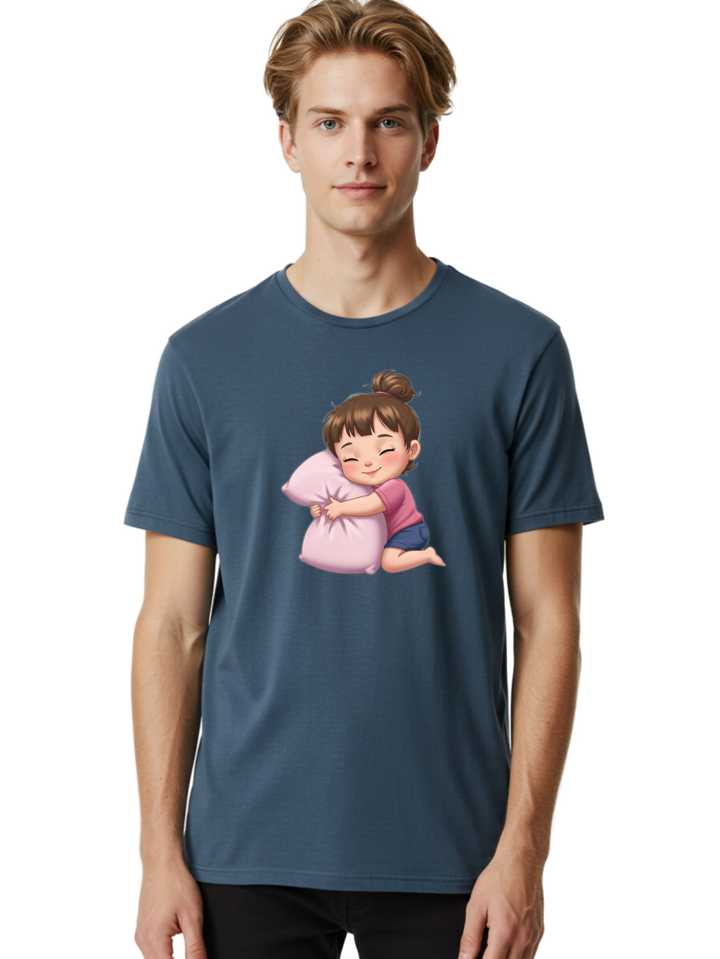 Girl-Hugging-Pillow Men'S Graphic Tee, 100% Cotton, Comfortable Casual Summer Wear, Machine Washable, Vintage Camera, Old Camera, Antique Camera, Black Camera, Classic Photography, Photography Equipment, Nostalgic Device, Film Camera, Bak687