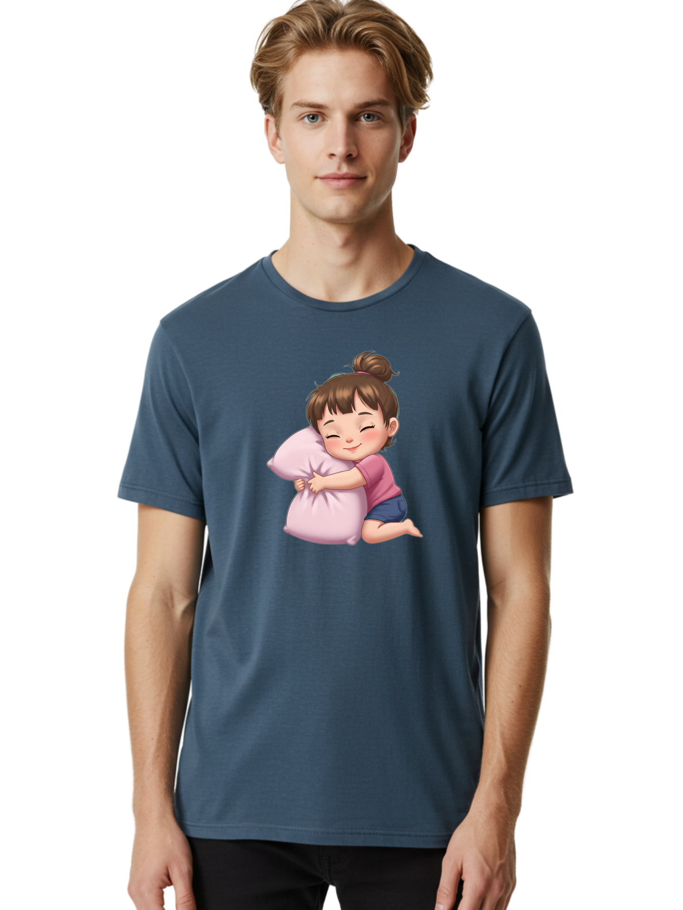 Girl-Hugging-Pillow Men'S Graphic Tee, 100% Cotton, Comfortable Casual Summer Wear, Machine Washable, Vintage Camera, Old Camera, Antique Camera, Black Camera, Classic Photography, Photography Equipment, Nostalgic Device, Film Camera, Bak687