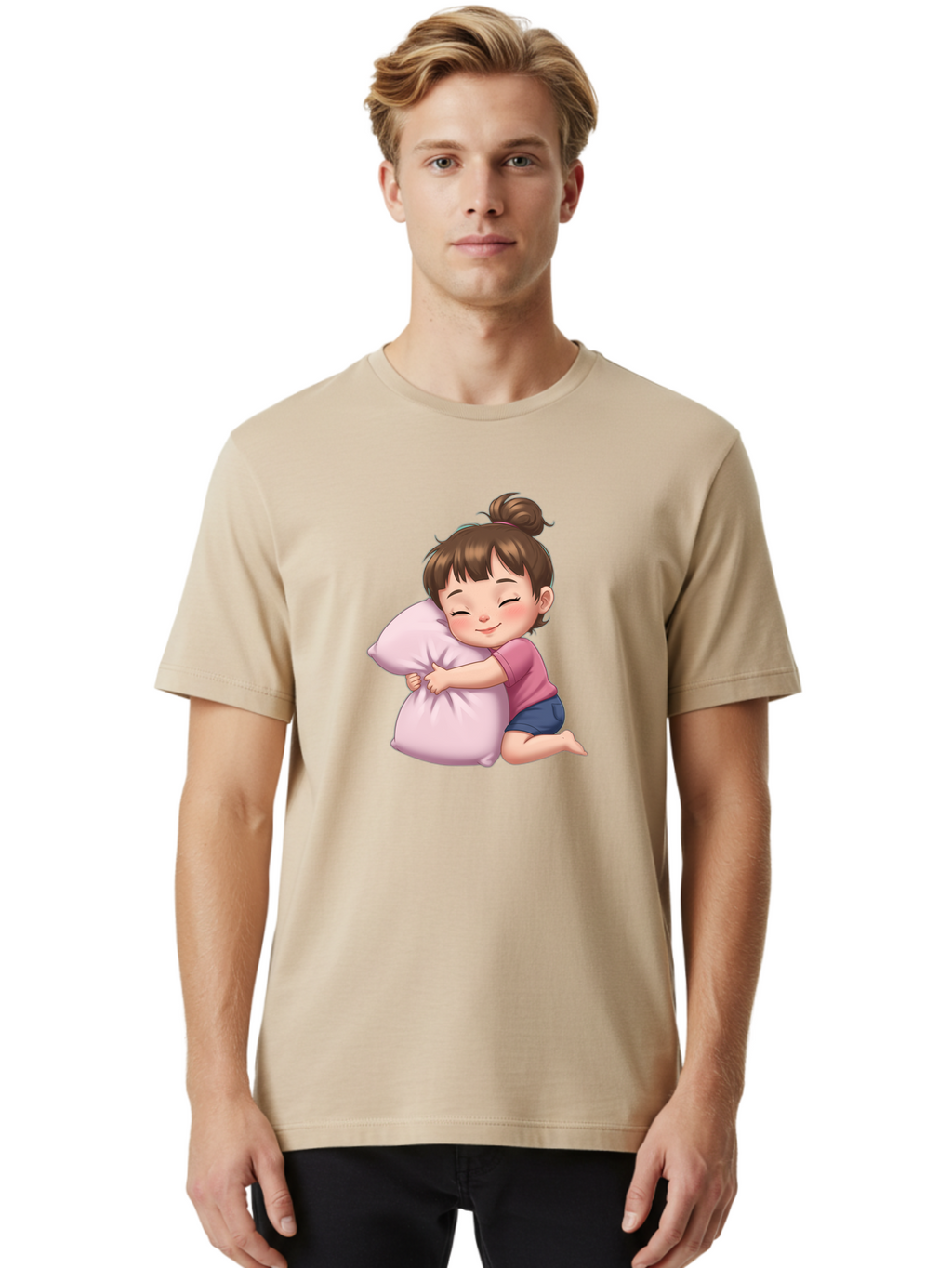 Girl-Hugging-Pillow Men'S Graphic Tee, 100% Cotton, Comfortable Casual Summer Wear, Machine Washable, Vintage Camera, Old Camera, Antique Camera, Black Camera, Classic Photography, Photography Equipment, Nostalgic Device, Film Camera, Bak687