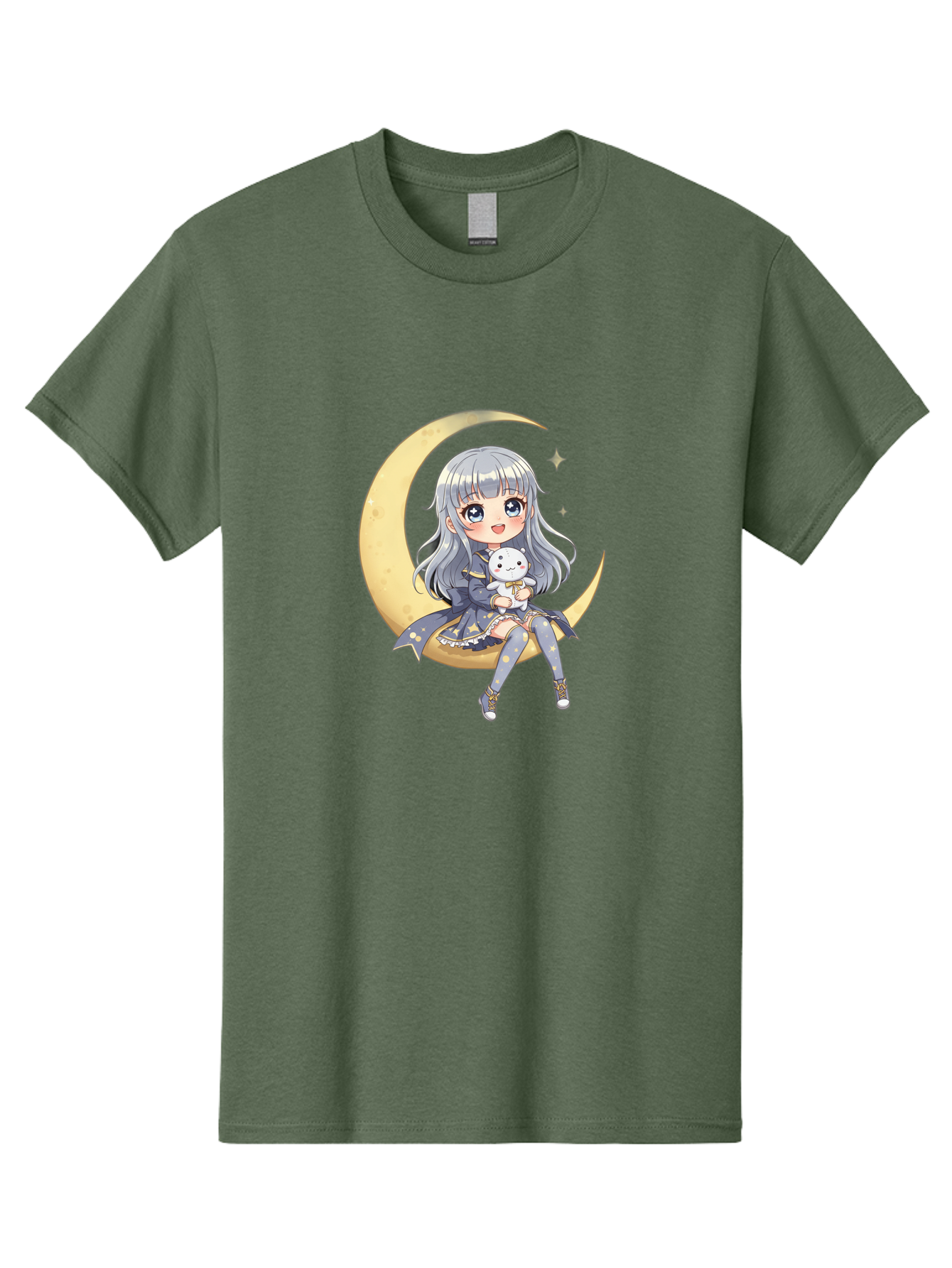 Girl-On-Crescent-Moon Men'S Graphic Tee, 100% Cotton, Comfortable Casual Summer Wear, Machine Washable, Vintage Camera, Old Camera, Antique Camera, Black Camera, Classic Photography, Photography Equipment, Nostalgic Device, Film Camera, Bak689