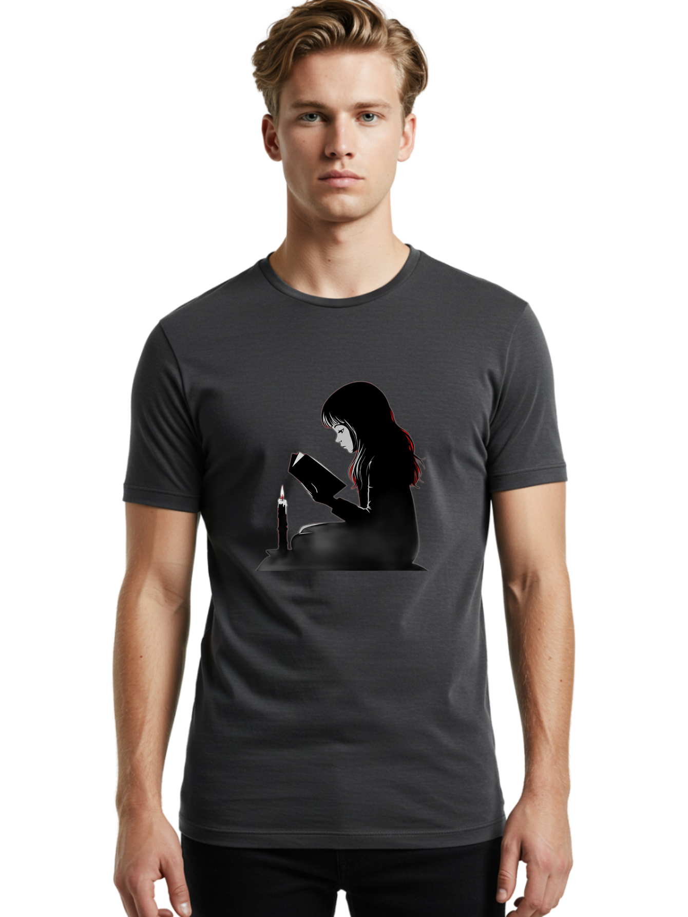 Girl-Reading Men'S Graphic Tee, 100% Cotton, Comfortable Casual Summer Wear, Machine Washable, Vintage Camera, Old Camera, Antique Camera, Black Camera, Classic Photography, Photography Equipment, Nostalgic Device, Film Camera, Camera Art Bak690
