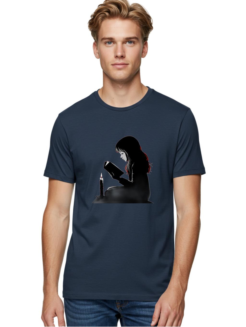 Girl-Reading Men'S Graphic Tee, 100% Cotton, Comfortable Casual Summer Wear, Machine Washable, Vintage Camera, Old Camera, Antique Camera, Black Camera, Classic Photography, Photography Equipment, Nostalgic Device, Film Camera, Camera Art Bak690