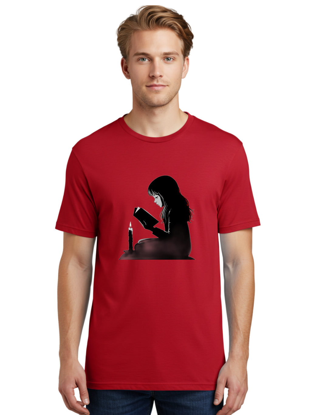 Girl-Reading Men'S Graphic Tee, 100% Cotton, Comfortable Casual Summer Wear, Machine Washable, Vintage Camera, Old Camera, Antique Camera, Black Camera, Classic Photography, Photography Equipment, Nostalgic Device, Film Camera, Camera Art Bak690