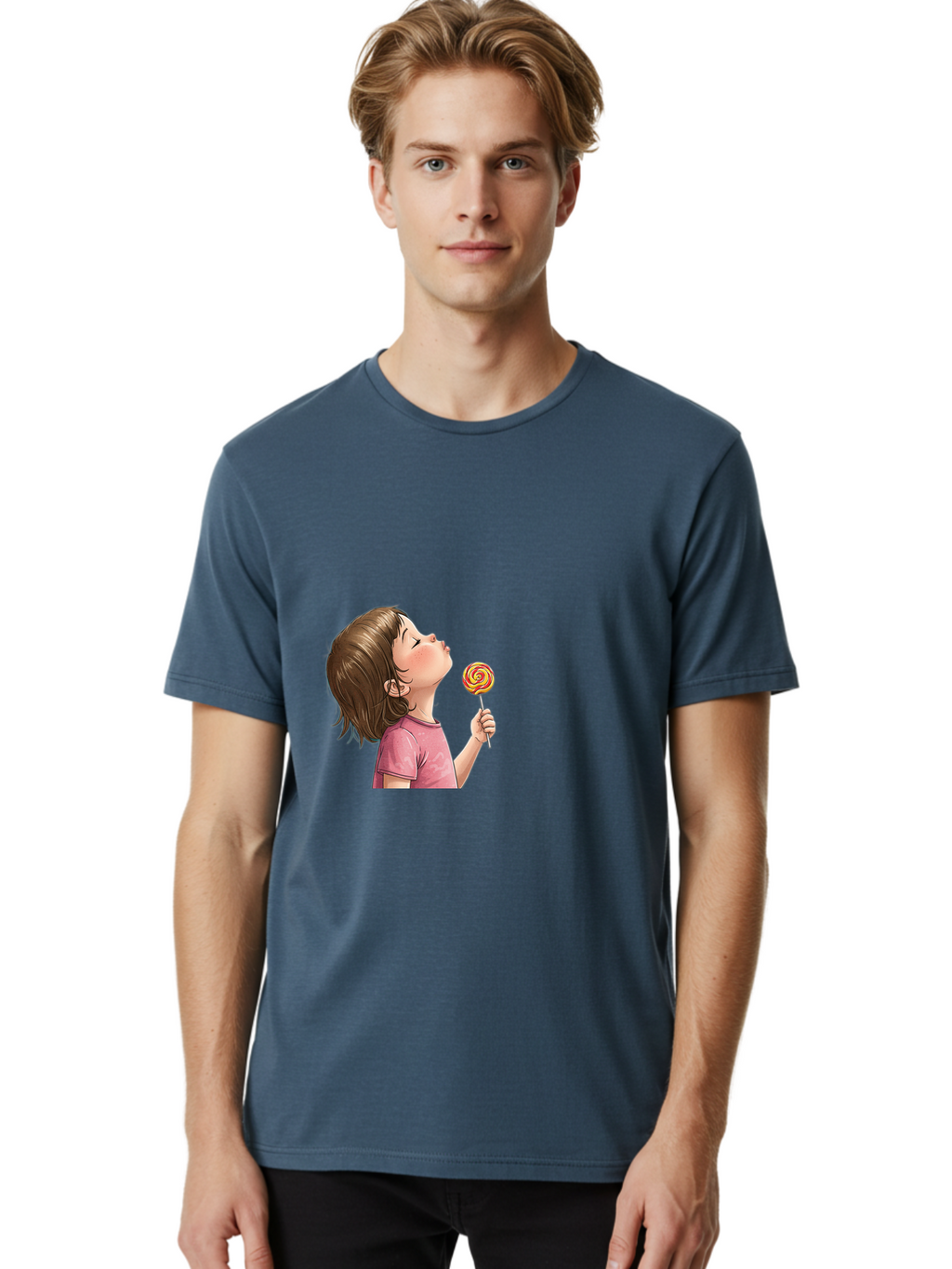 Girl-With-Lollipop Men'S Graphic Tee, 100% Cotton, Comfortable Casual Summer Wear, Machine Washable, Vintage Camera, Old Camera, Antique Camera, Black Camera, Classic Photography, Photography Equipment, Nostalgic Device, Film Camera, Bak691