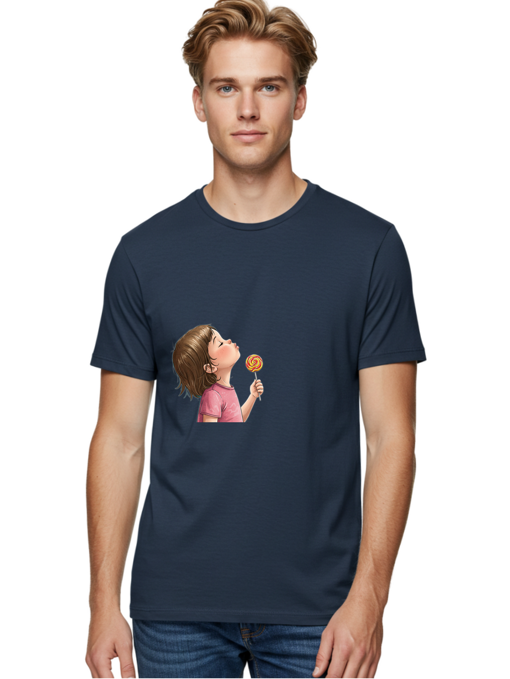 Girl-With-Lollipop Men'S Graphic Tee, 100% Cotton, Comfortable Casual Summer Wear, Machine Washable, Vintage Camera, Old Camera, Antique Camera, Black Camera, Classic Photography, Photography Equipment, Nostalgic Device, Film Camera, Bak691