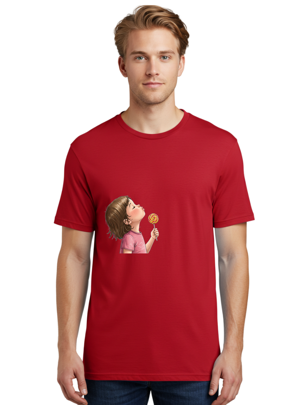 Girl-With-Lollipop Men'S Graphic Tee, 100% Cotton, Comfortable Casual Summer Wear, Machine Washable, Vintage Camera, Old Camera, Antique Camera, Black Camera, Classic Photography, Photography Equipment, Nostalgic Device, Film Camera, Bak691