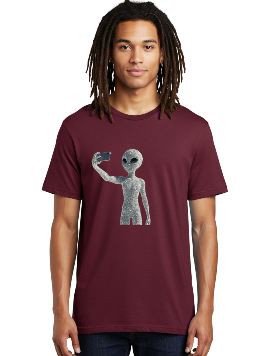 Glittery-Alien Men'S Graphic Tee, 100% Cotton, Comfortable Casual Summer Wear, Machine Washable, Vintage Camera, Old Camera, Antique Camera, Black Camera, Classic Photography, Photography Equipment, Nostalgic Device, Film Camera, Camera Art Bak698