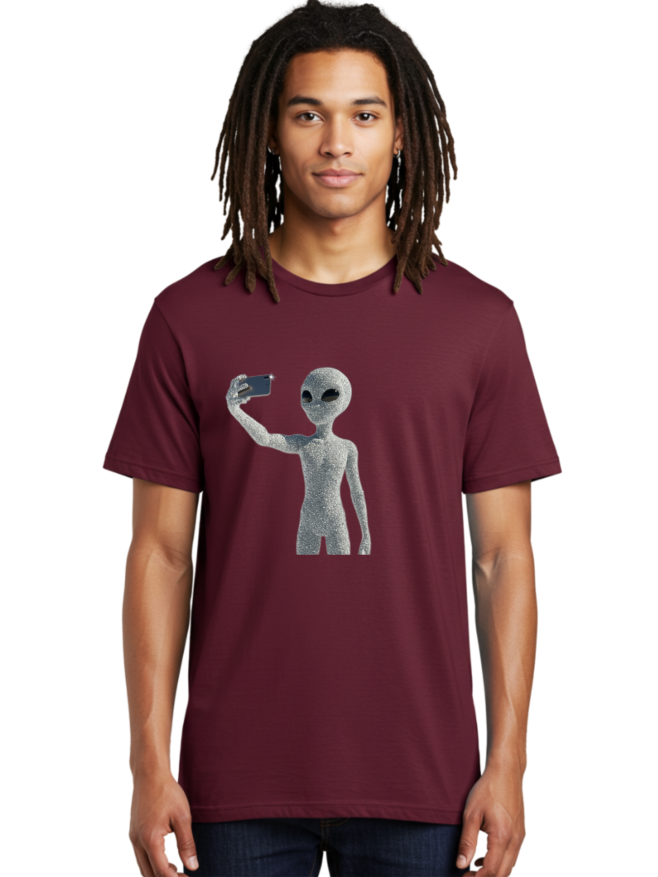 Glittery-Alien Men'S Graphic Tee, 100% Cotton, Comfortable Casual Summer Wear, Machine Washable, Vintage Camera, Old Camera, Antique Camera, Black Camera, Classic Photography, Photography Equipment, Nostalgic Device, Film Camera, Camera Art Bak698