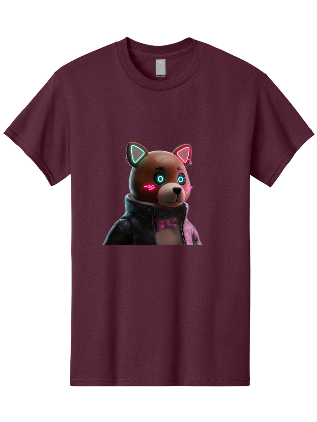 Glowing-Eyes-Bear Men'S Graphic Tee, 100% Cotton, Comfortable Casual Summer Wear, Machine Washable, Vintage Camera, Old Camera, Antique Camera, Black Camera, Classic Photography, Photography Equipment, Nostalgic Device, Film Camera, Camera Art Bak701