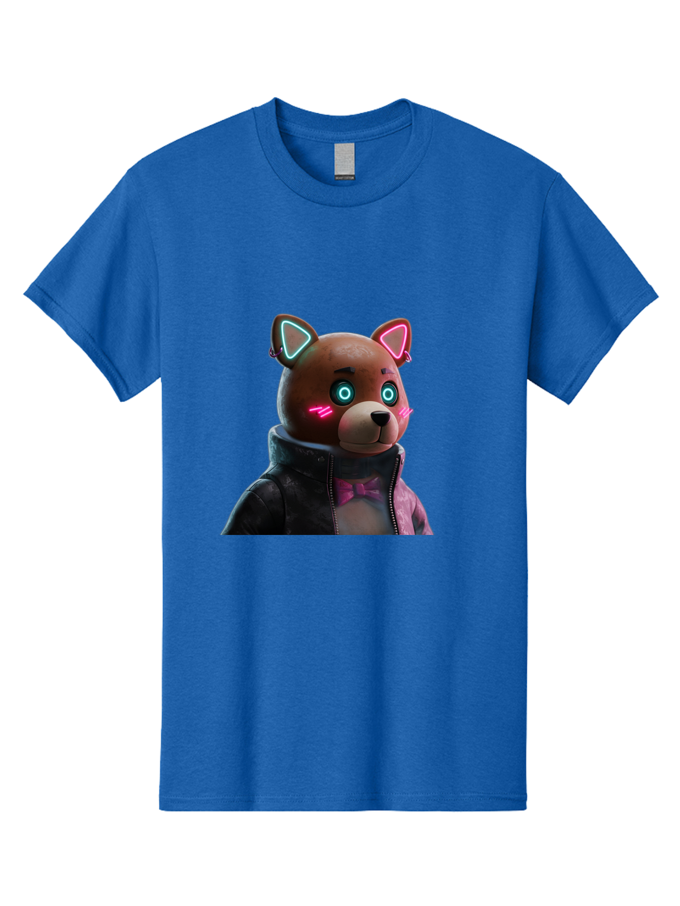 Glowing-Eyes-Bear Men'S Graphic Tee, 100% Cotton, Comfortable Casual Summer Wear, Machine Washable, Vintage Camera, Old Camera, Antique Camera, Black Camera, Classic Photography, Photography Equipment, Nostalgic Device, Film Camera, Camera Art Bak701